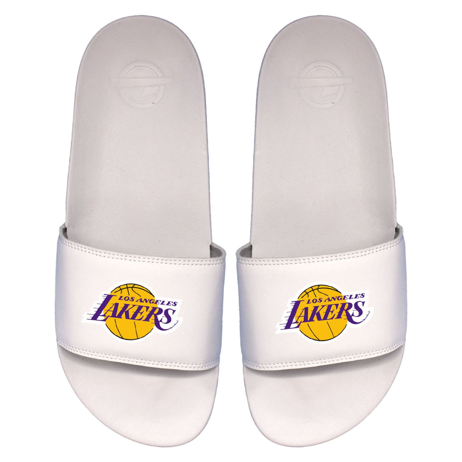 Los Angeles Lakers Primary Logo ISlide NBA Slipper Badelatschen Weiß