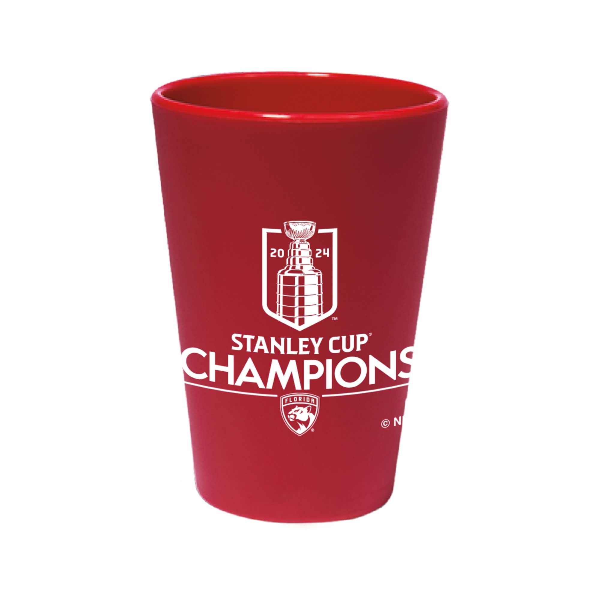 Florida Panthers 2024 Stanley Cup Champions Silicone Schnapsglas