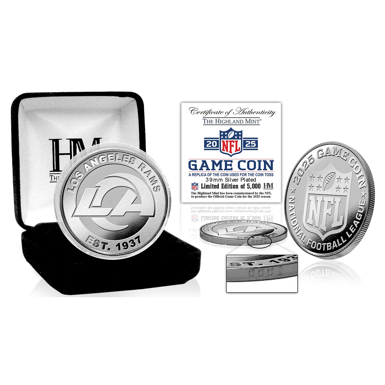 Los Angeles Rams 2025 NFL Game Coin