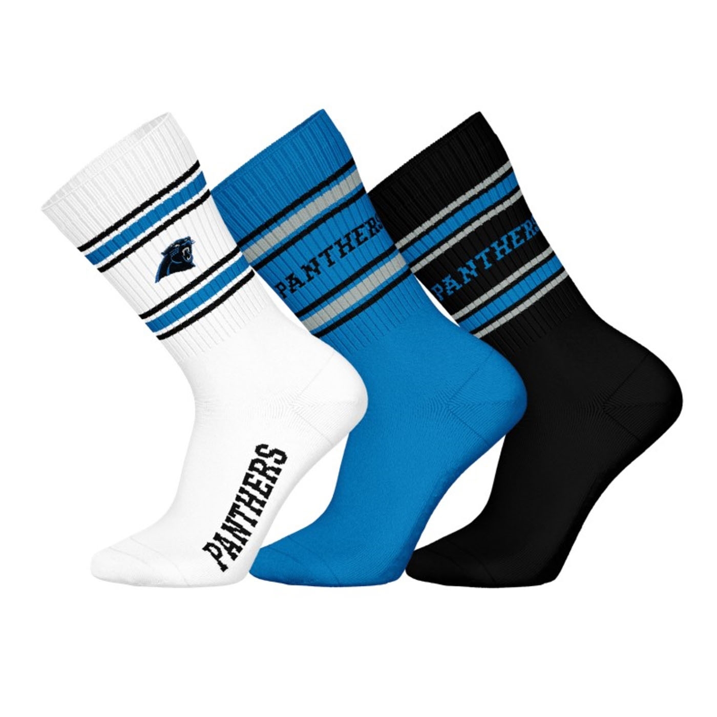 Carolina Panthers Team Set NFL Crew Socken (3er-Pack)