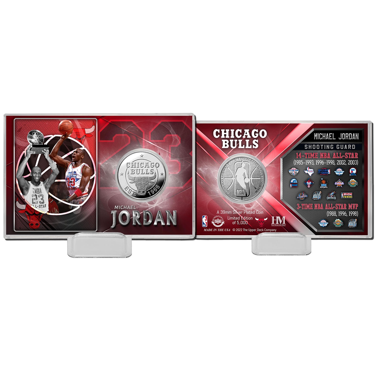 Michael Jordan All-Star Games Silver Coin Card