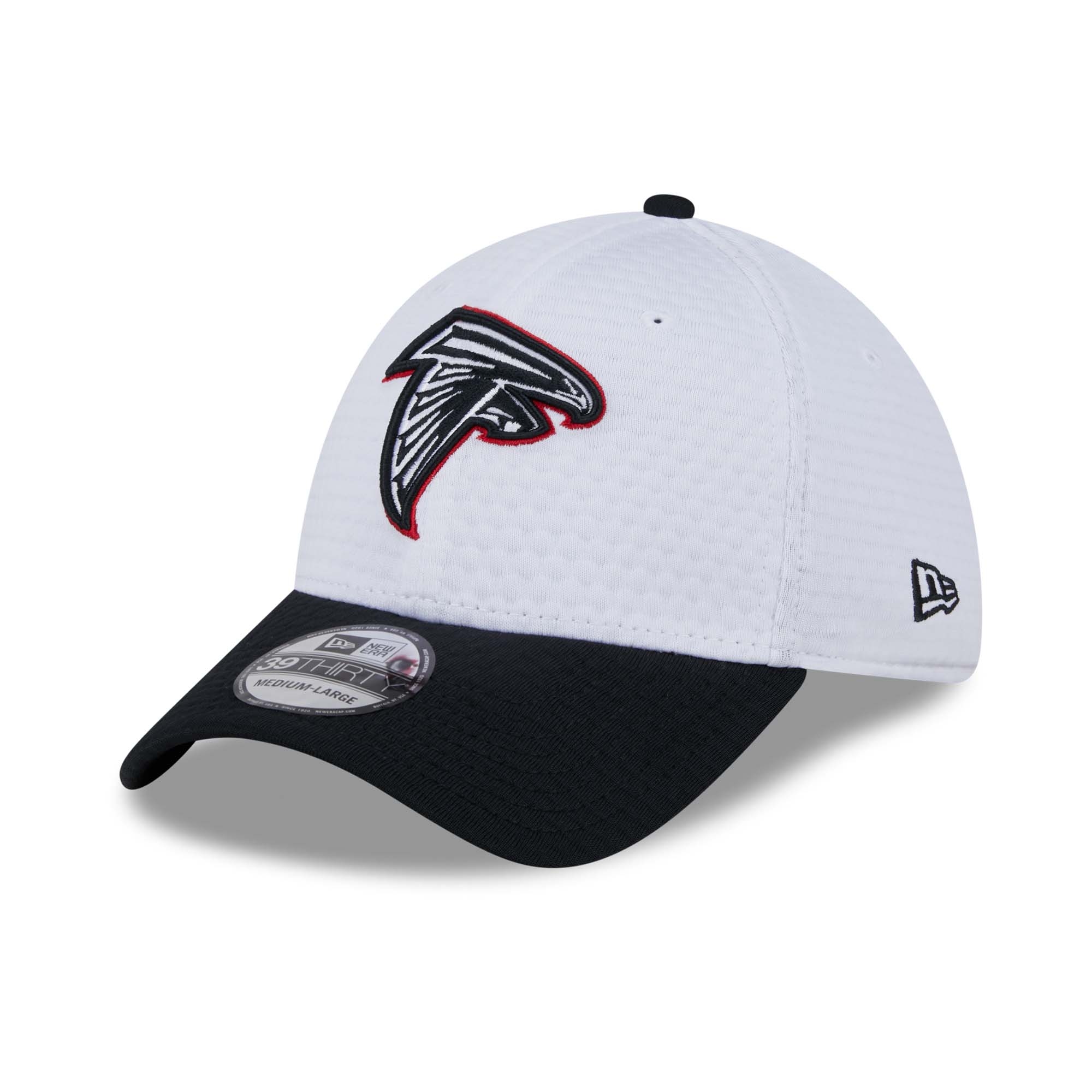 Atlanta Falcons 2024 NFL Training Camp New Era 39THIRTY Flex Cap Weiß