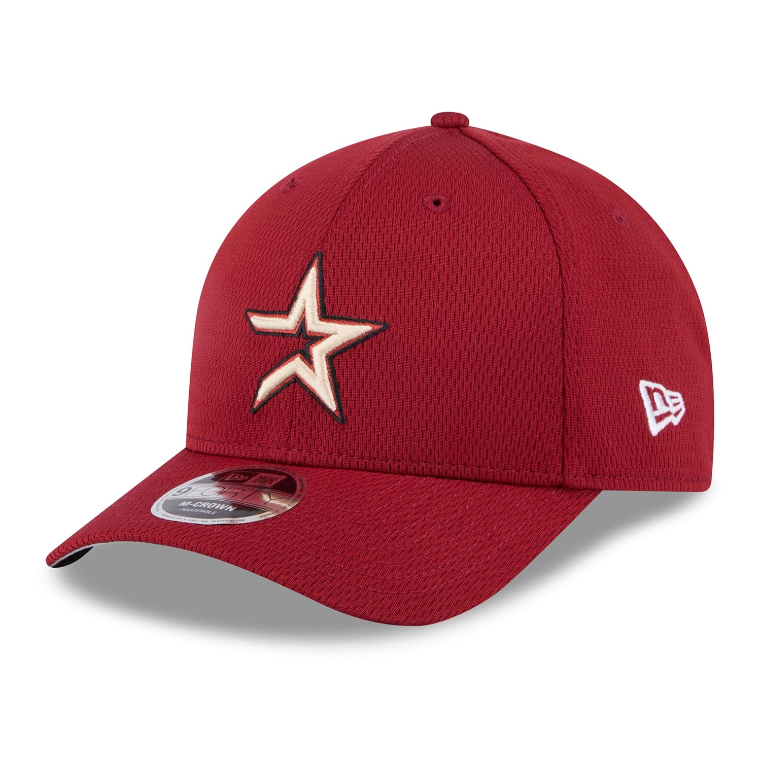 Houston Astros 2025 MLB Clubhouse Cooperstown 9FORTY M-Crown Snapback Cap Red