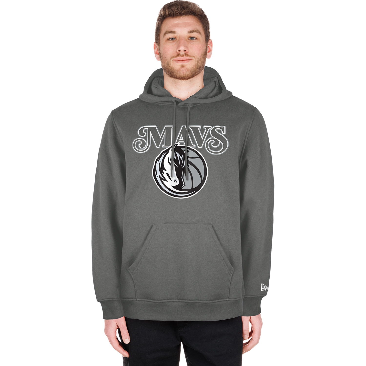 Dallas Mavericks 2024 NBA City Edition New Era Hoodie Grau