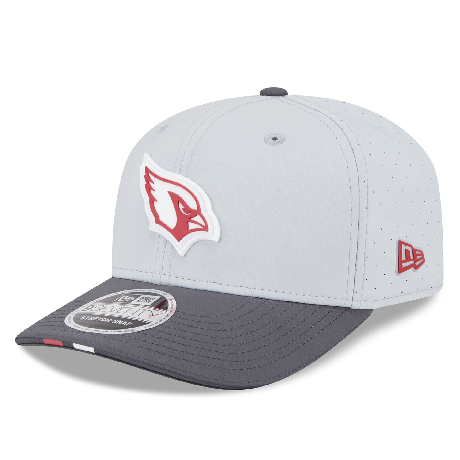 Arizona Cardinals 2025 NFL Training Camp New Era 9SEVENTY Stretch-Snap Cap CW Grau