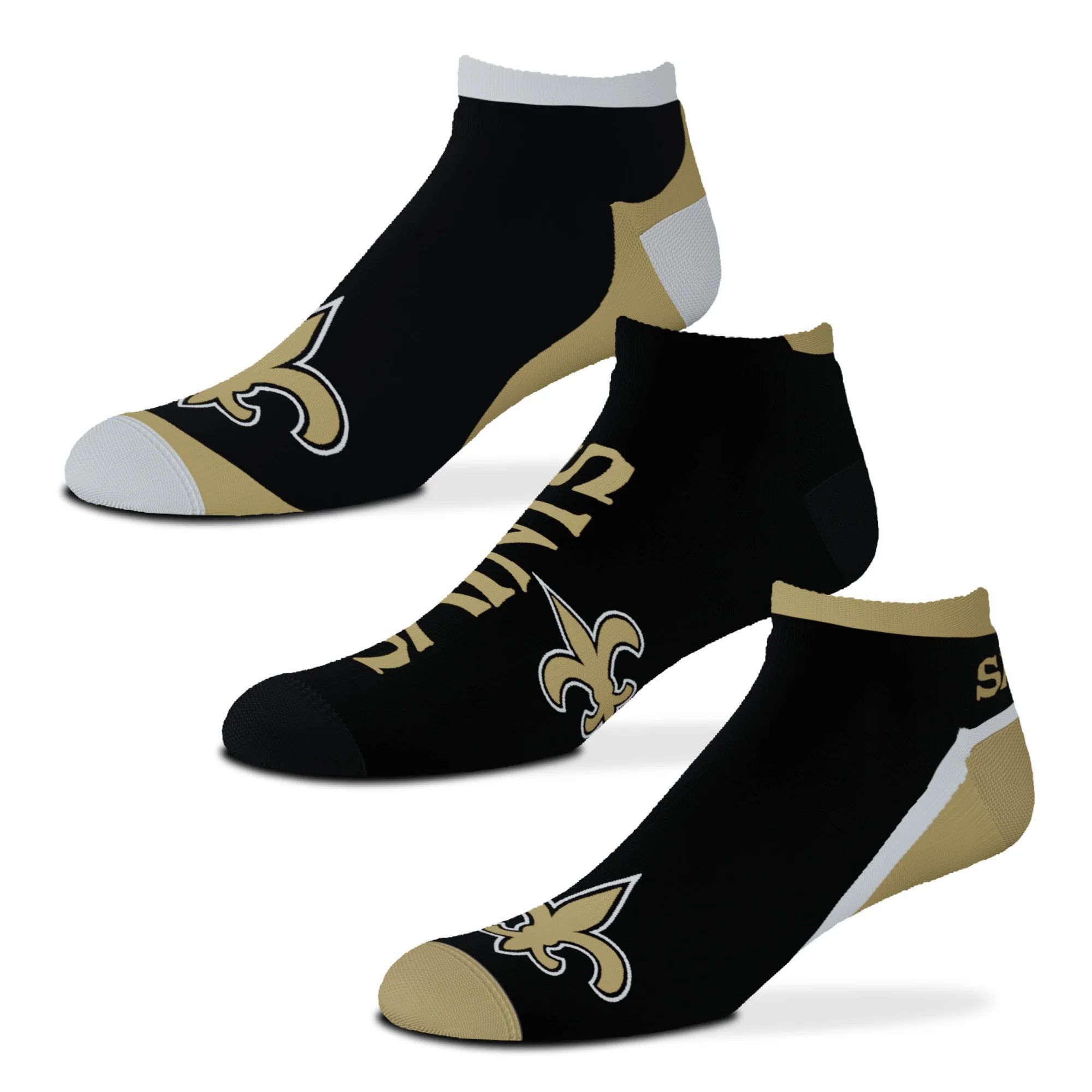 New Orleans Saints No Show NFL Socken 3er-Pack
