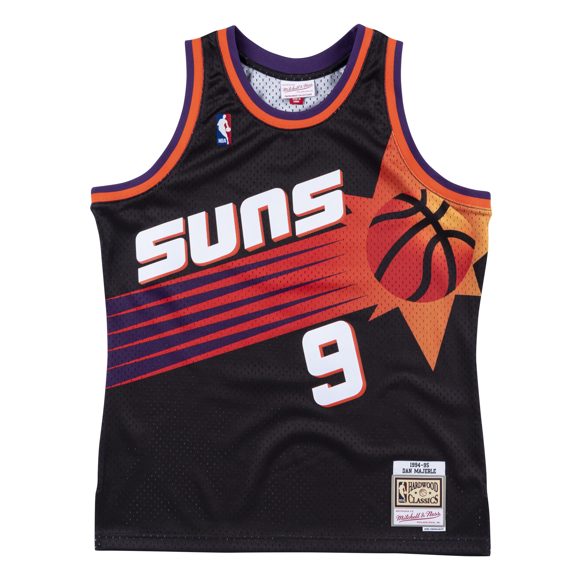 Dan Majerle #9 Phoenix Suns 1994-95 Mitchell & Ness Swingman NBA Trikot Schwarz