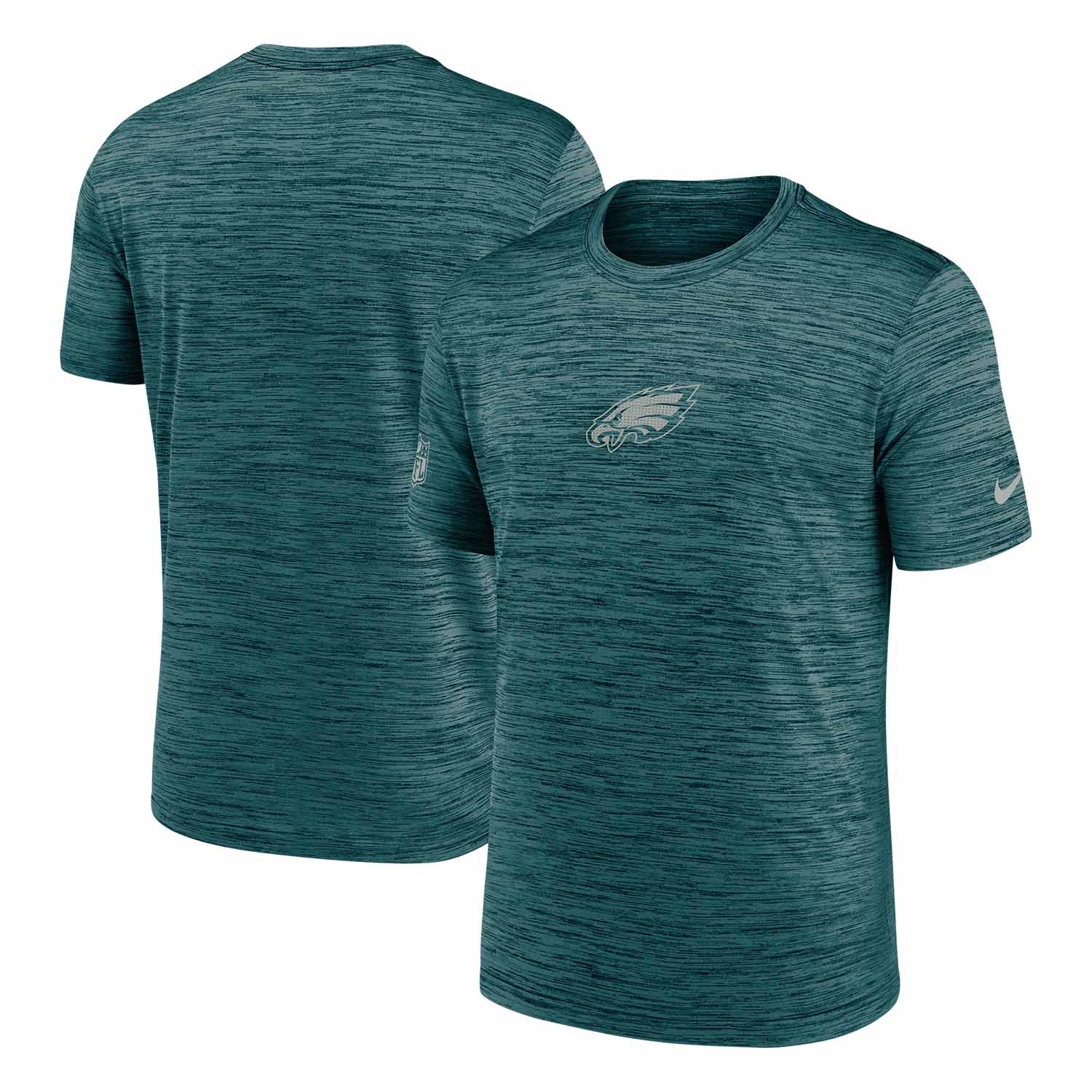 Philadelphia Eagles 2025 NFL Sideline Nike Velocity Performance T-Shirt Grün