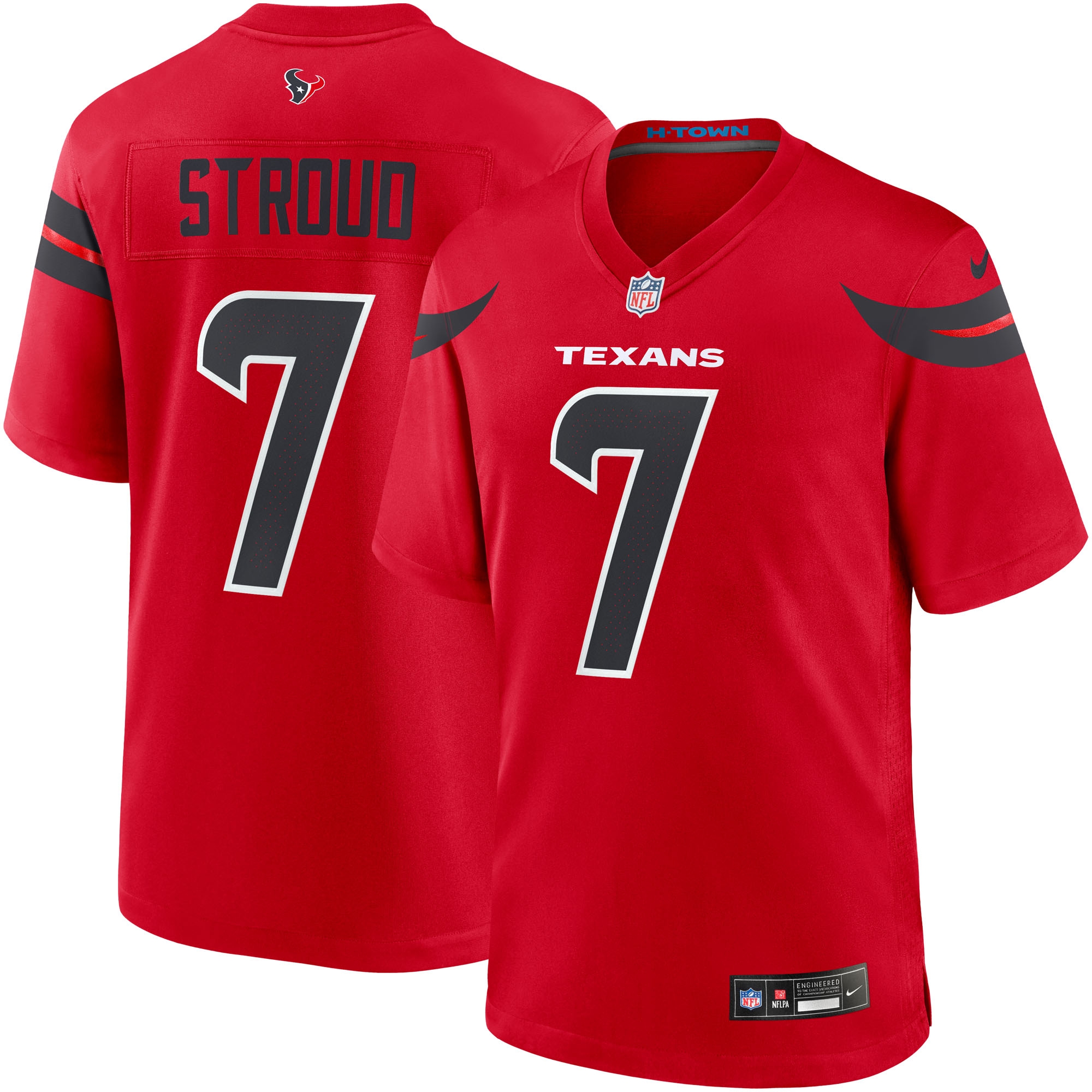 C.J. Stroud #7 Houston Texans Nike Game NFL Trikot Alternate Rot