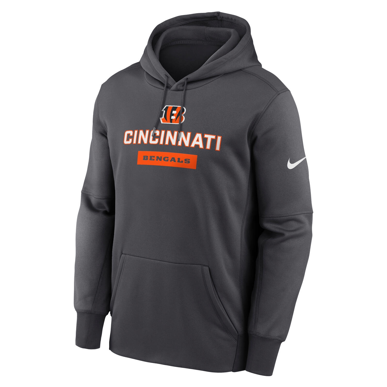 Cincinnati Bengals Toss Sweep Therma-FIT NFL Hoodie Dunkelgrau