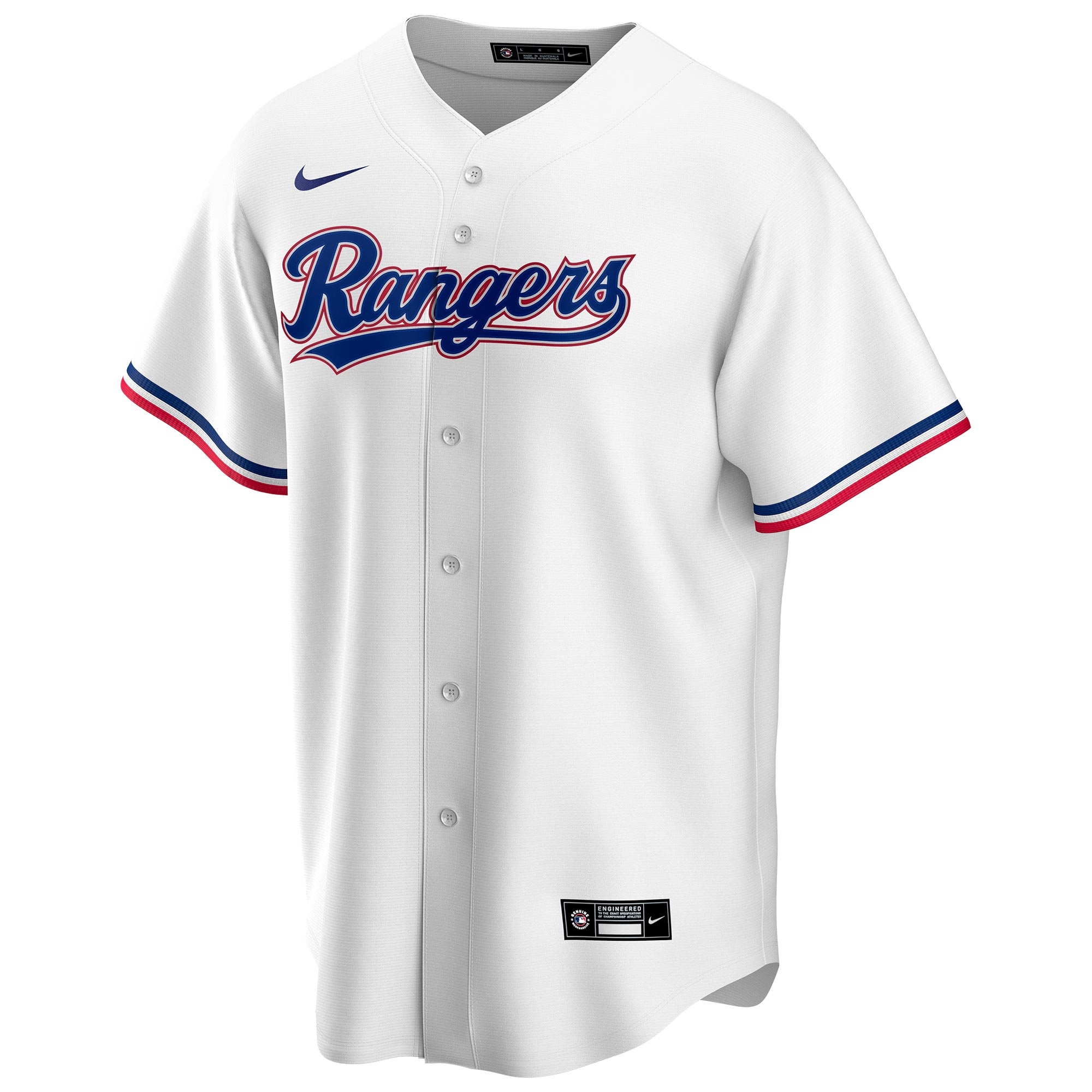 Texas Rangers Nike Replica MLB Home Trikot Weiß