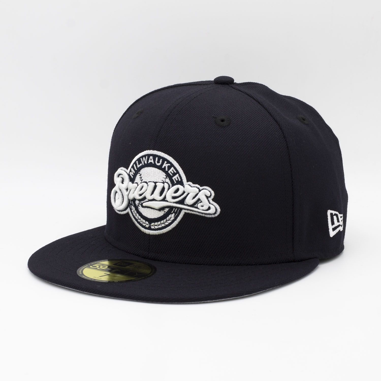 Milwaukee Brewers Alternate Logo 59FIFTY Fitted MLB Cap Navy