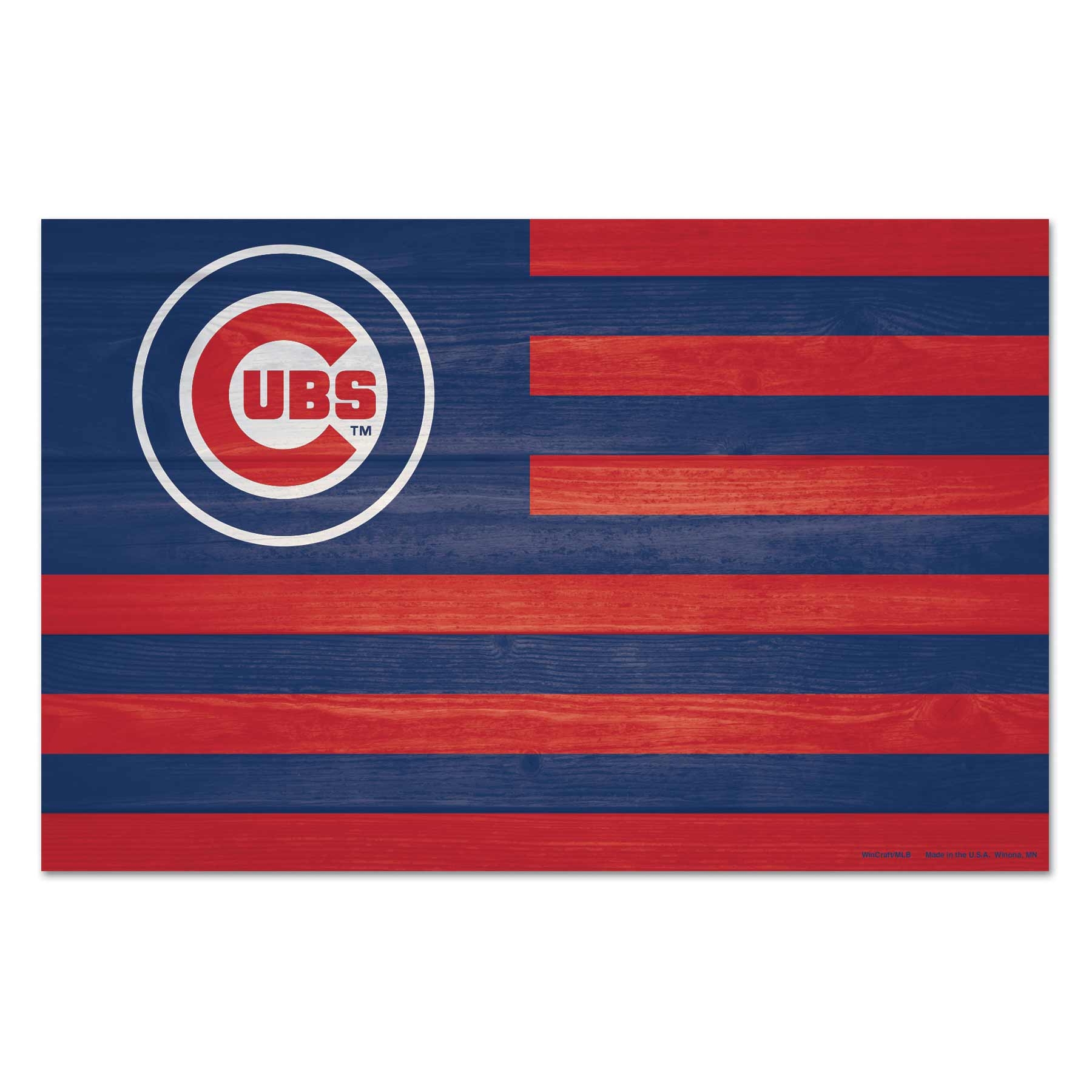 Chicago Cubs WinCraft MLB Americana Wood Sign