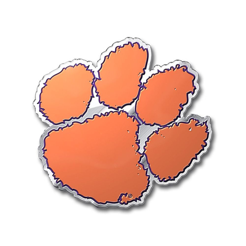 Clemson Tigers Aluminium Color NCAA Team Emblem