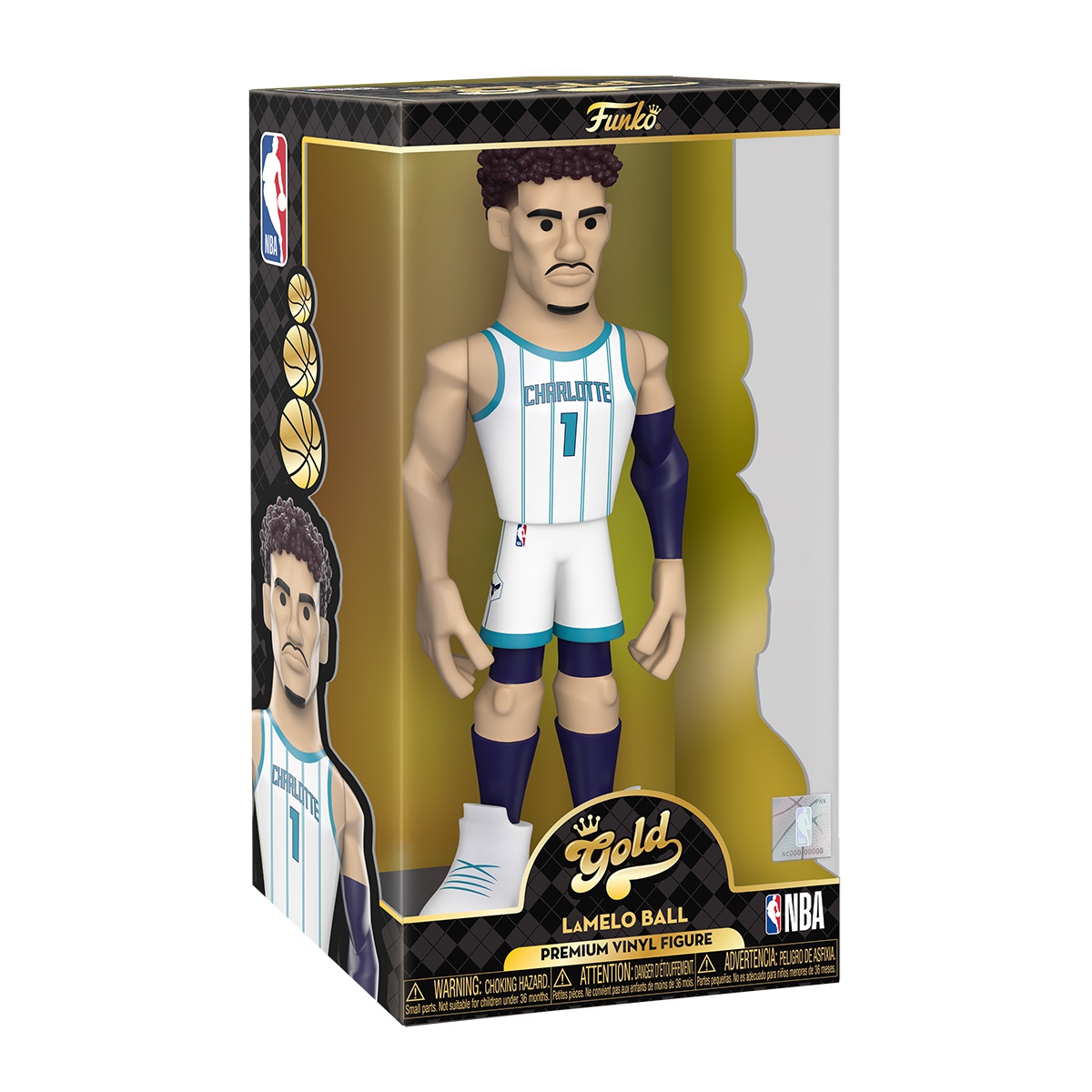Funko Vinyl Gold 12" Lamelo Ball Charlotte Hornets NBA Figur