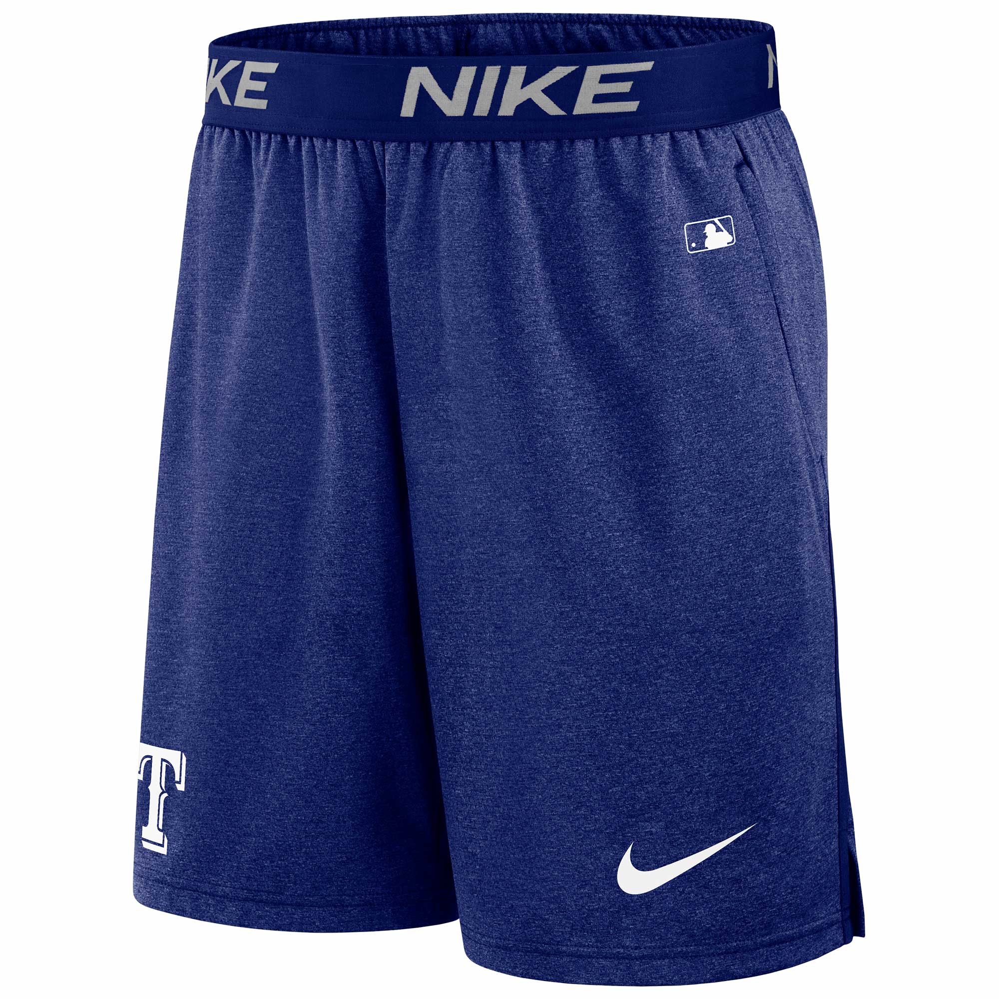 Texas Rangers 2024 MLB Authentic Practice Nike Dri-FIT Shorts Blau