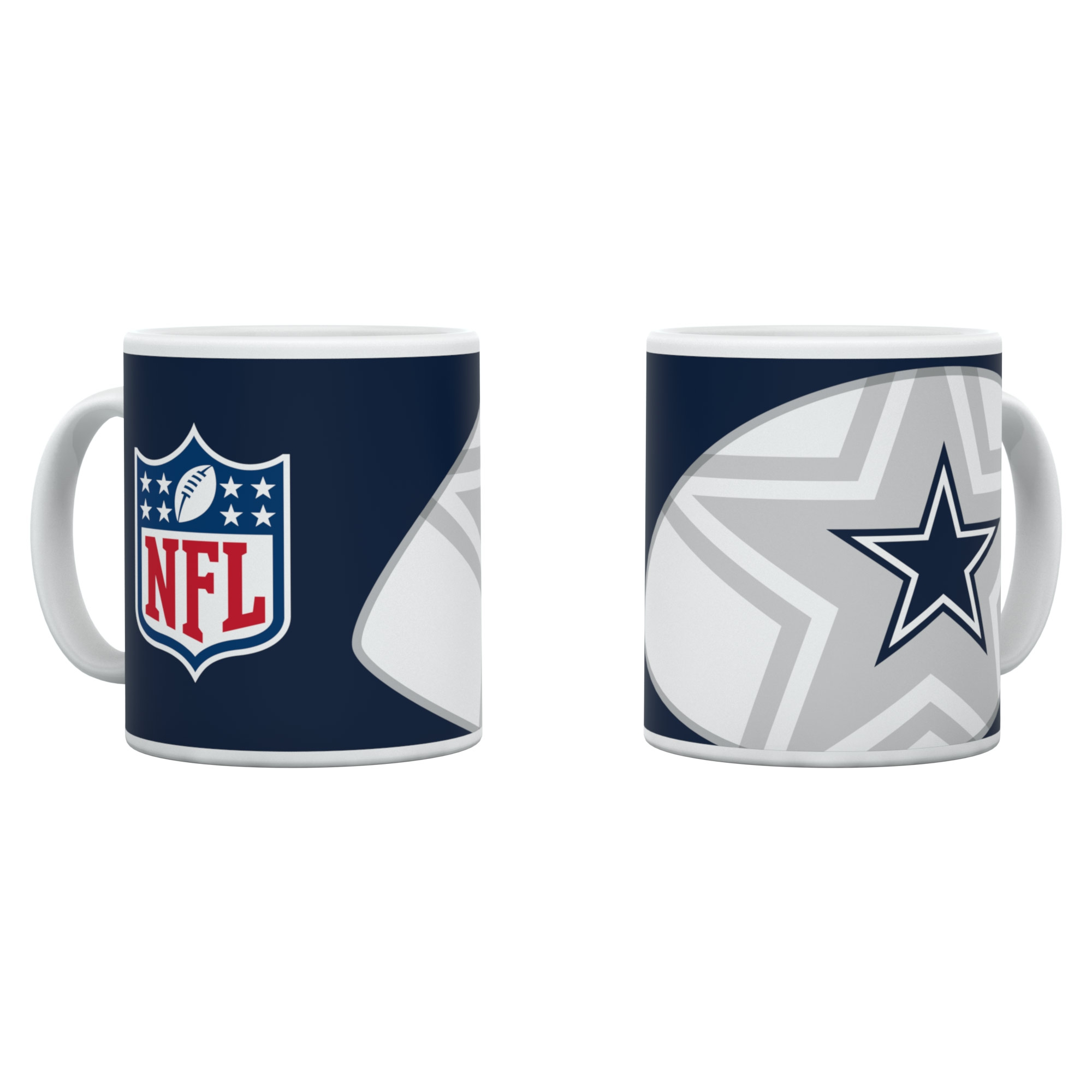 Dallas Cowboys Shadow Logo & Shield NFL Becher (330 ml)