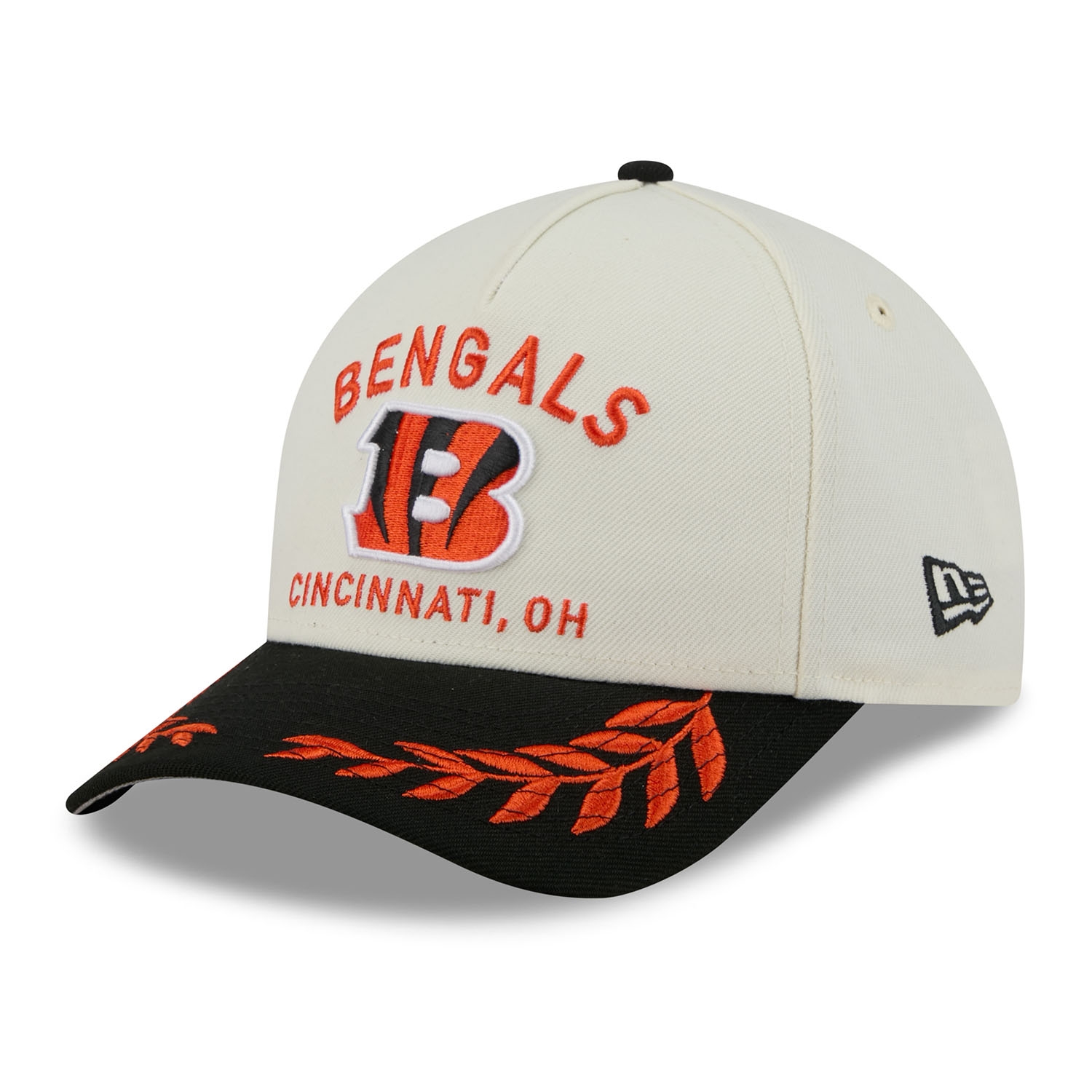 Cincinnati Bengals 2025 NFL Draft 9FORTY M-Crown A-Frame Snapback Cap Cream