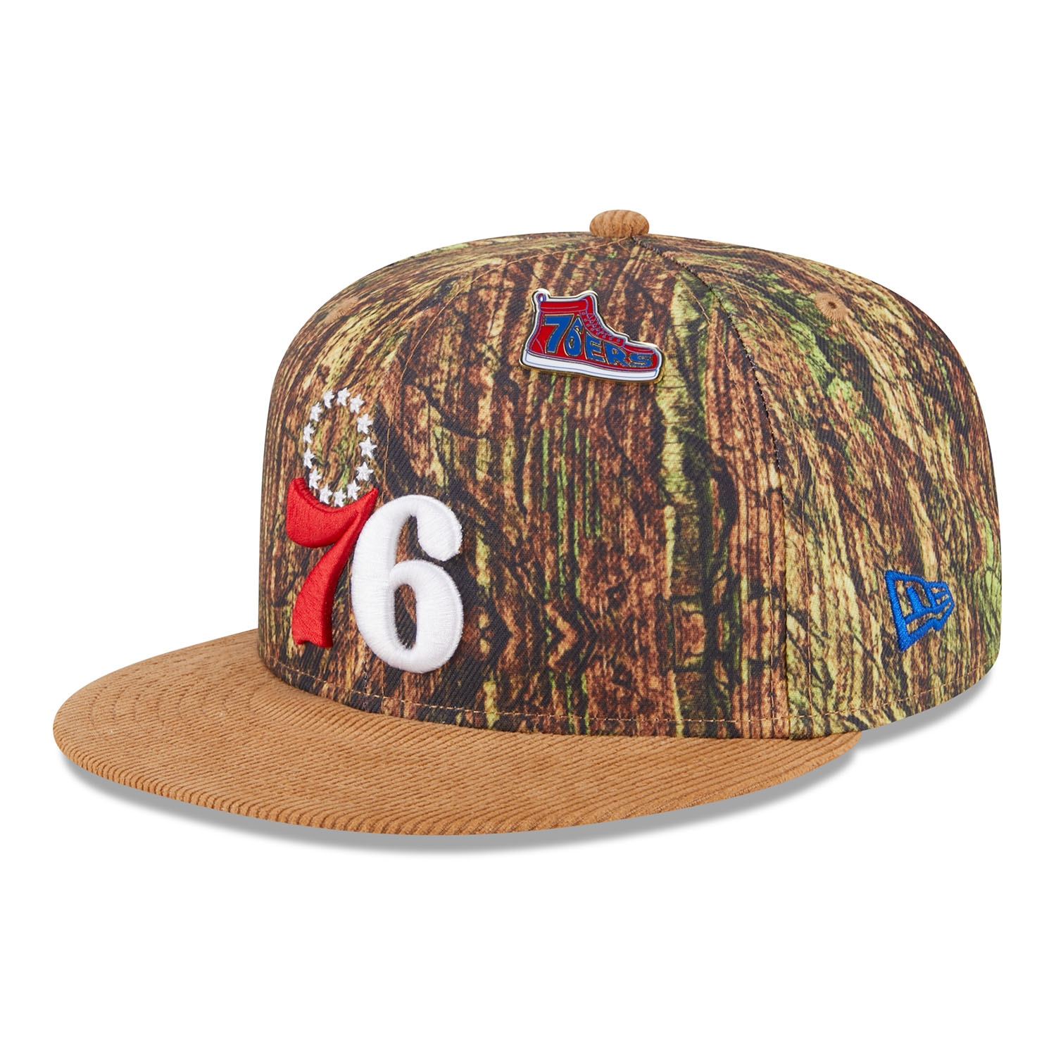 Philadelphia 76ers 2025 NBA All-Star Game Forrest Camo 9FIFTY Snapback Cap