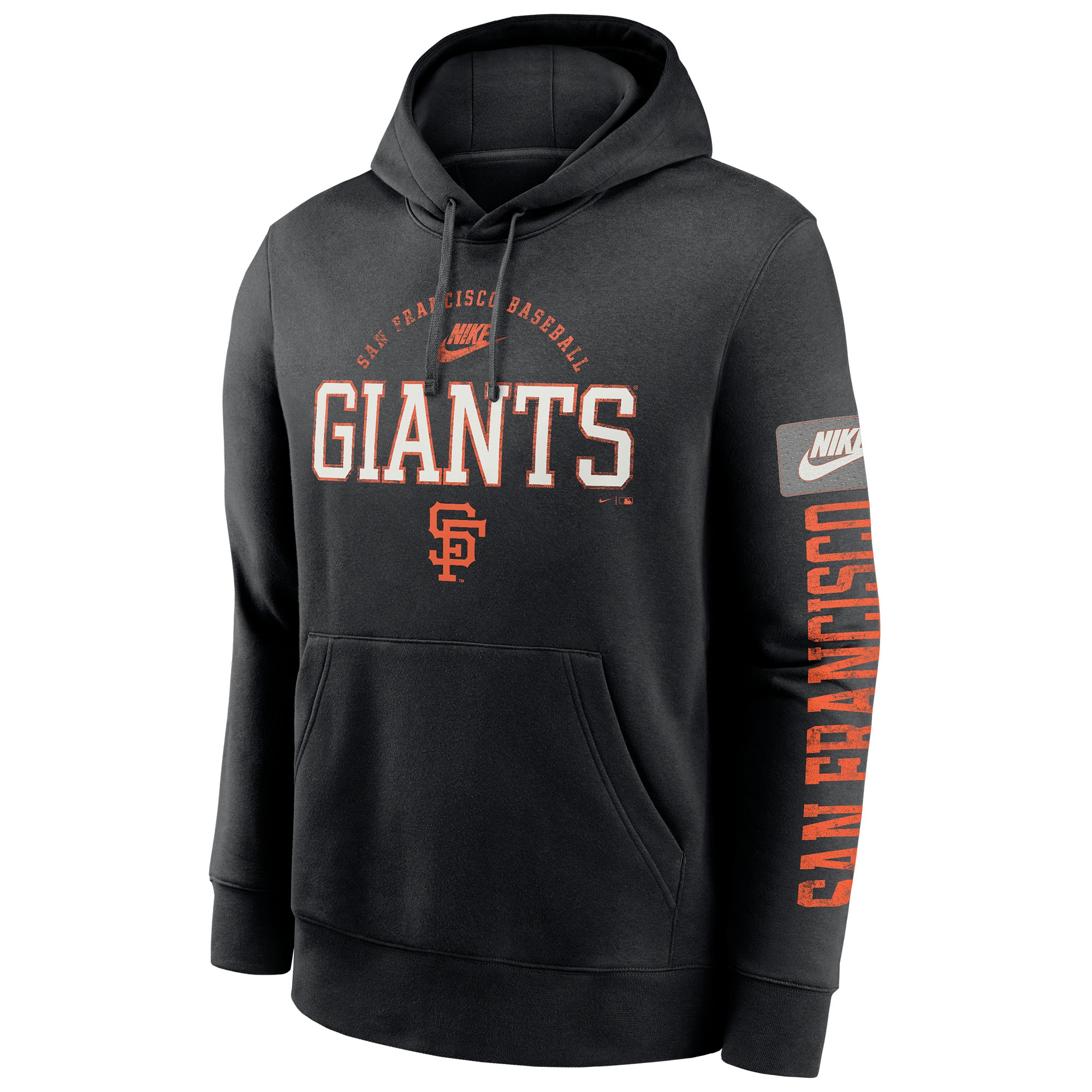 San Francisco Giants Nike Club Cooperstown Splitter MLB Hoodie Black