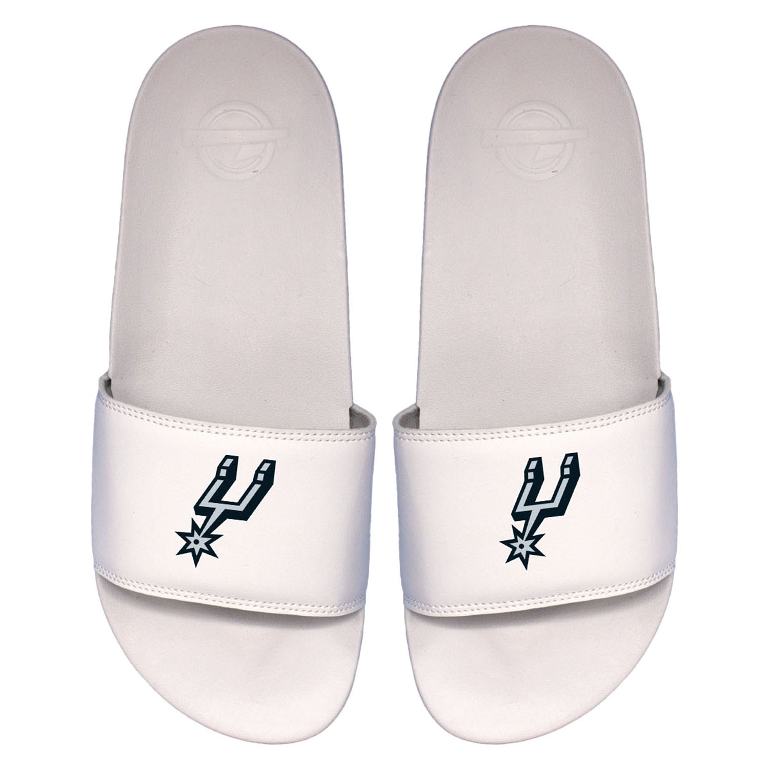 San Antonio Spurs Primary Logo ISlide NBA Slipper Badelatschen Weiß