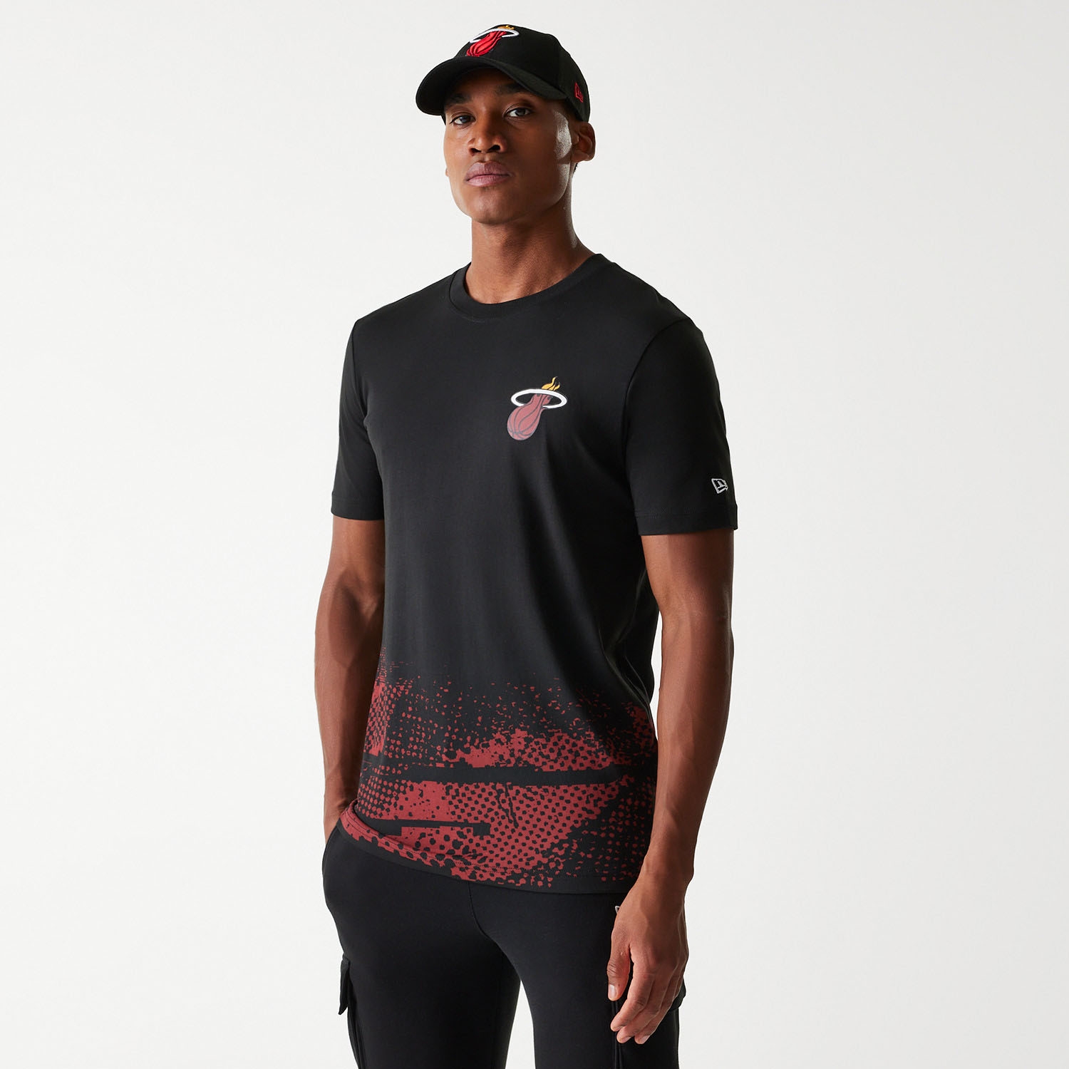 Miami Heat 2024 NBA Tip-Off New Era T-Shirt Schwarz