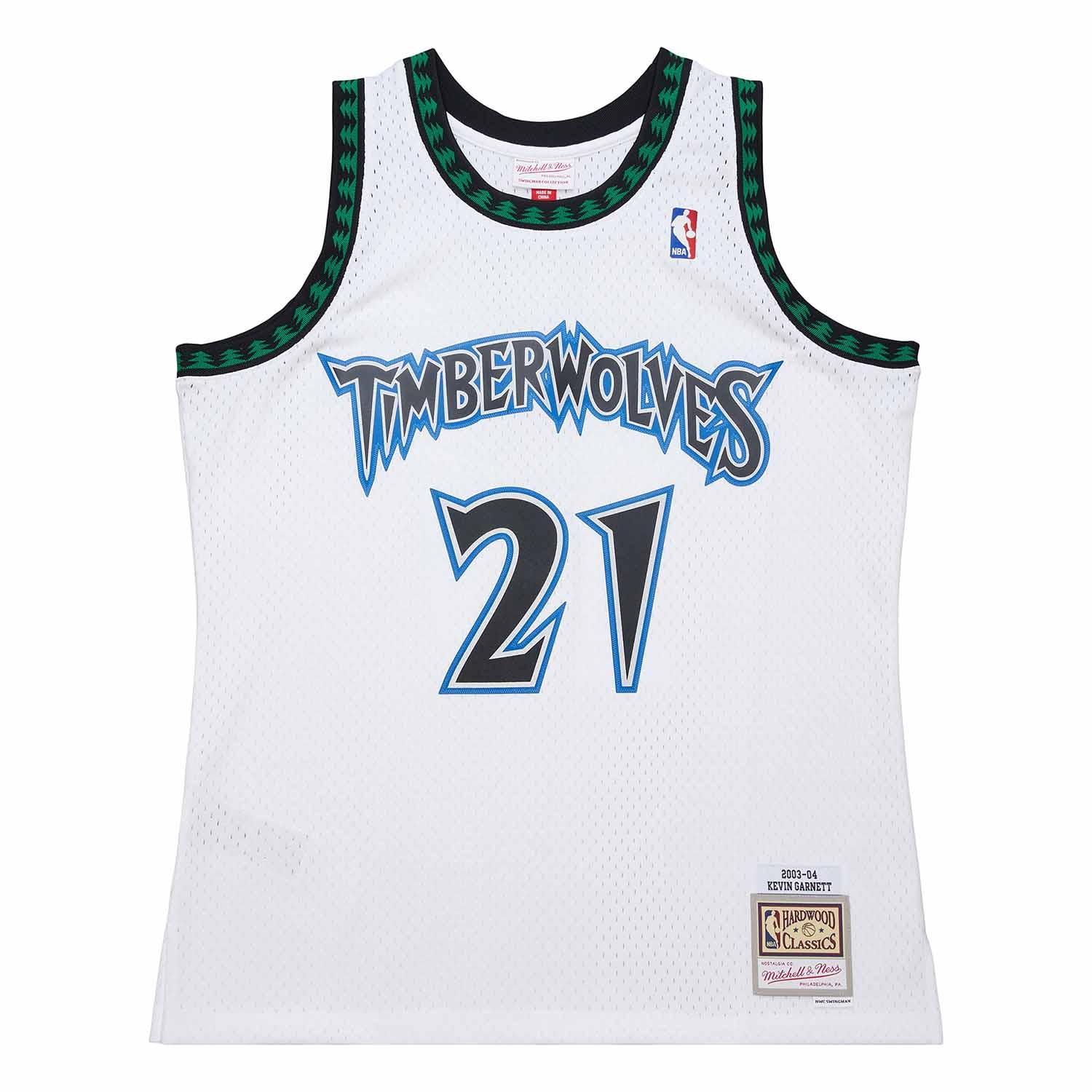 Kevin Garnett #21 Minnesota Timberwolves 2003 Swingman NBA Trikot Weiß
