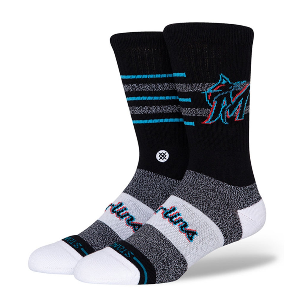 Miami Marlins Closer Stance MLB Crew Socks