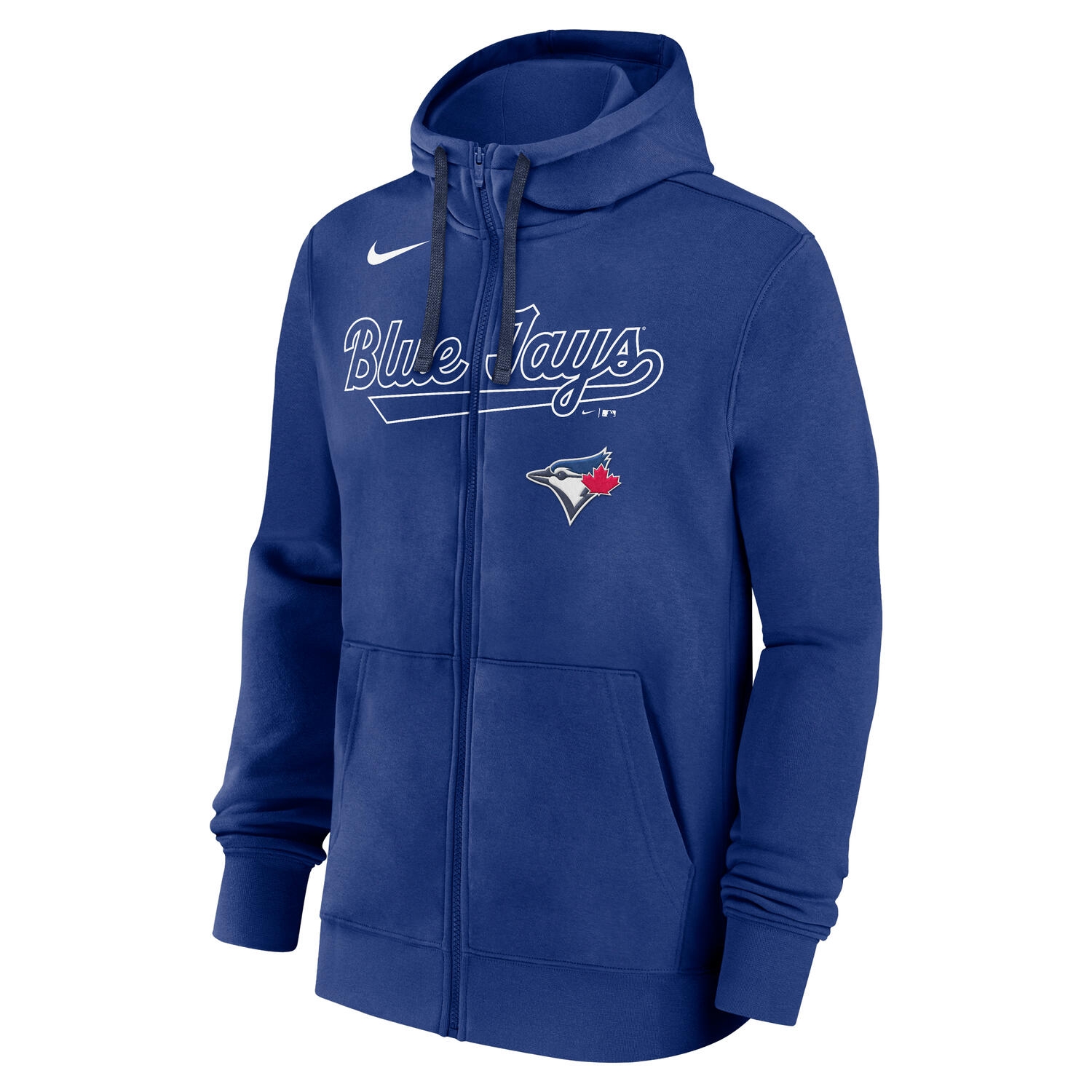 Toronto Blue Jays Knockout Script MLB Full-Zip Hoodie Blue
