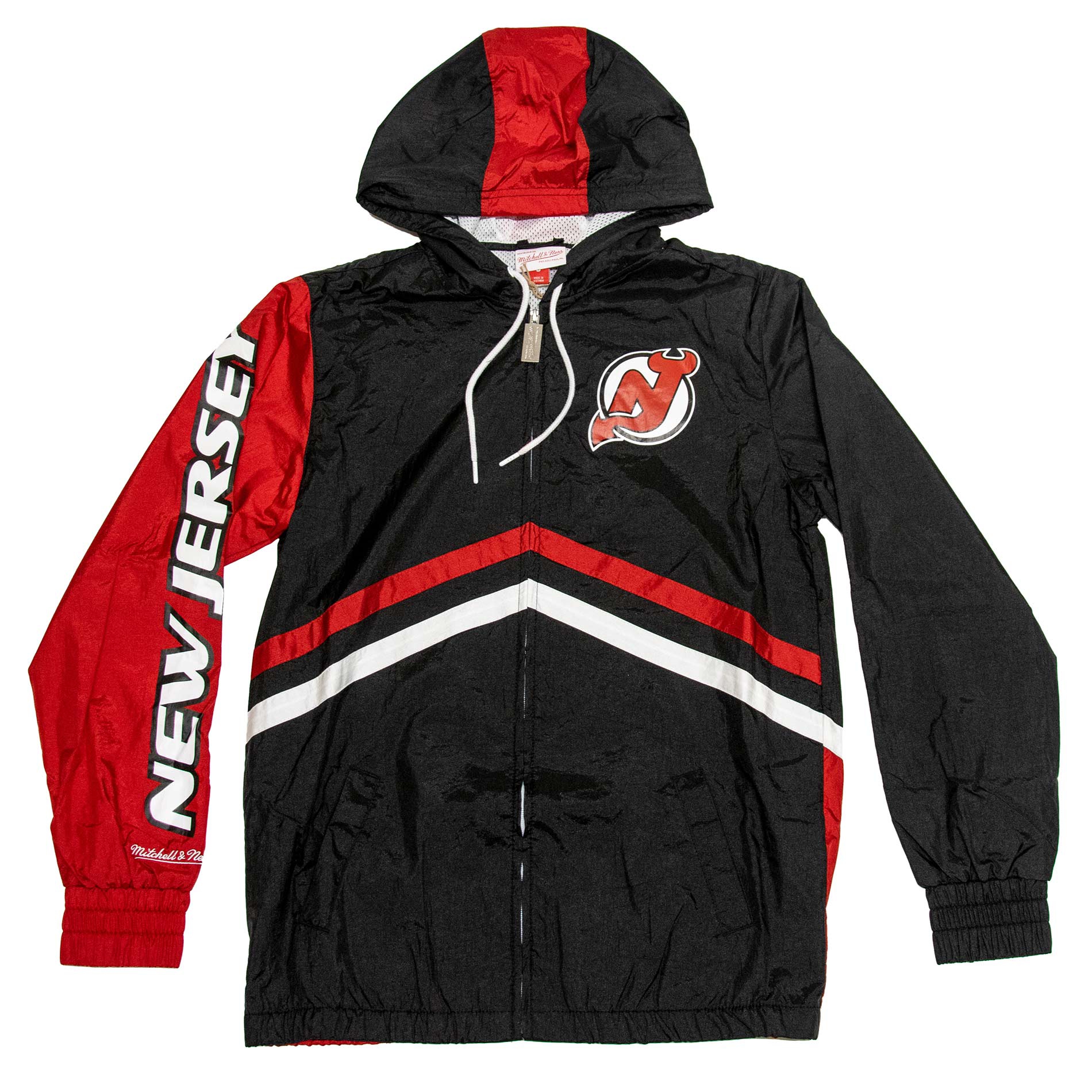 New Jersey Devils Undeniable Mitchell & Ness NHL Windbreaker Jacke