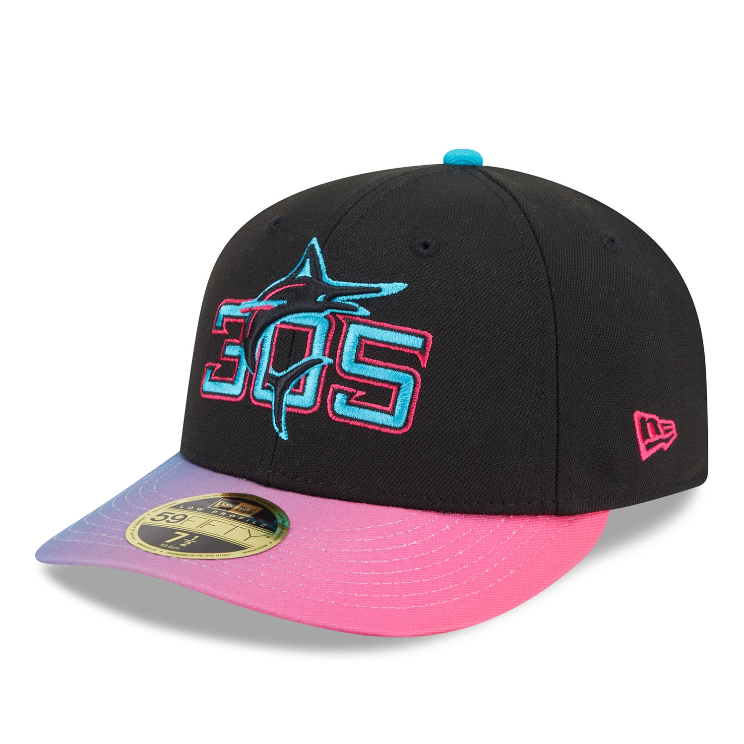 Miami Marlins MLB Authentic City Connect Low Profile 59FIFTY Fitted Cap