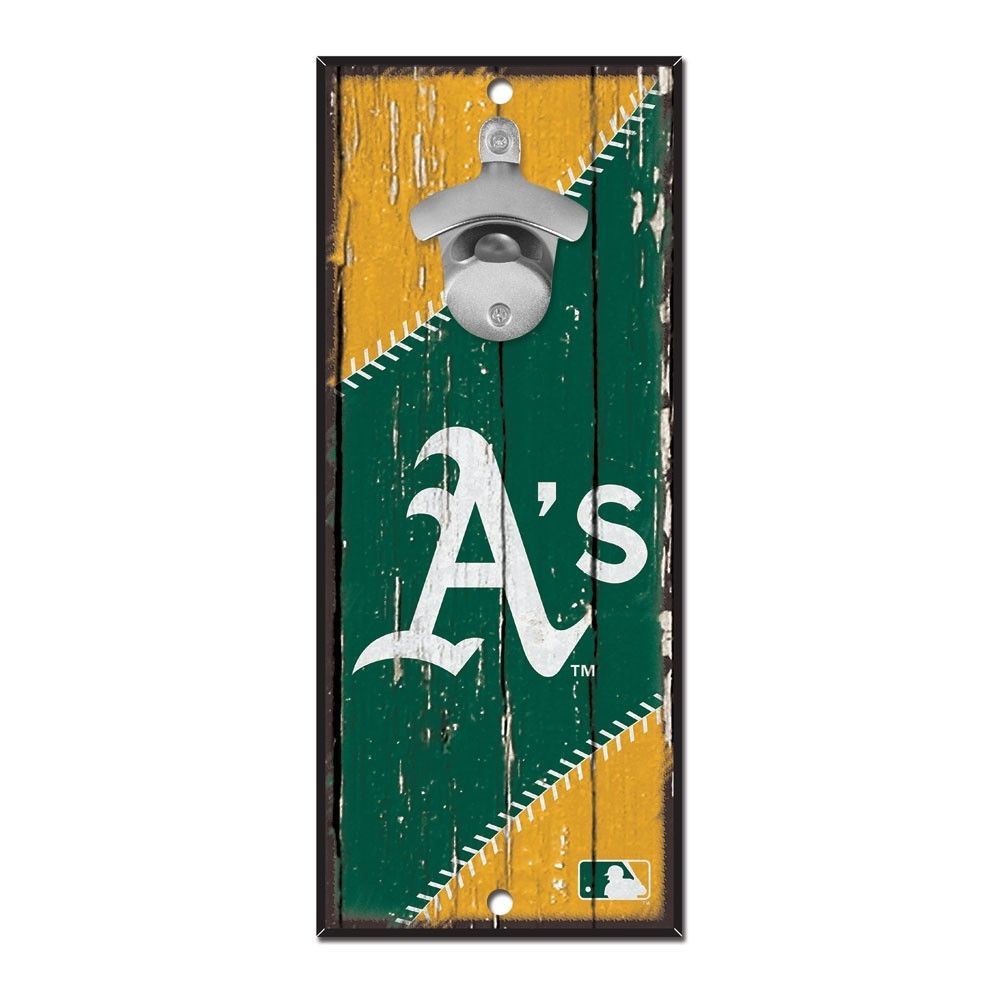 Oakland Athletics MLB Bottle Opener Sign