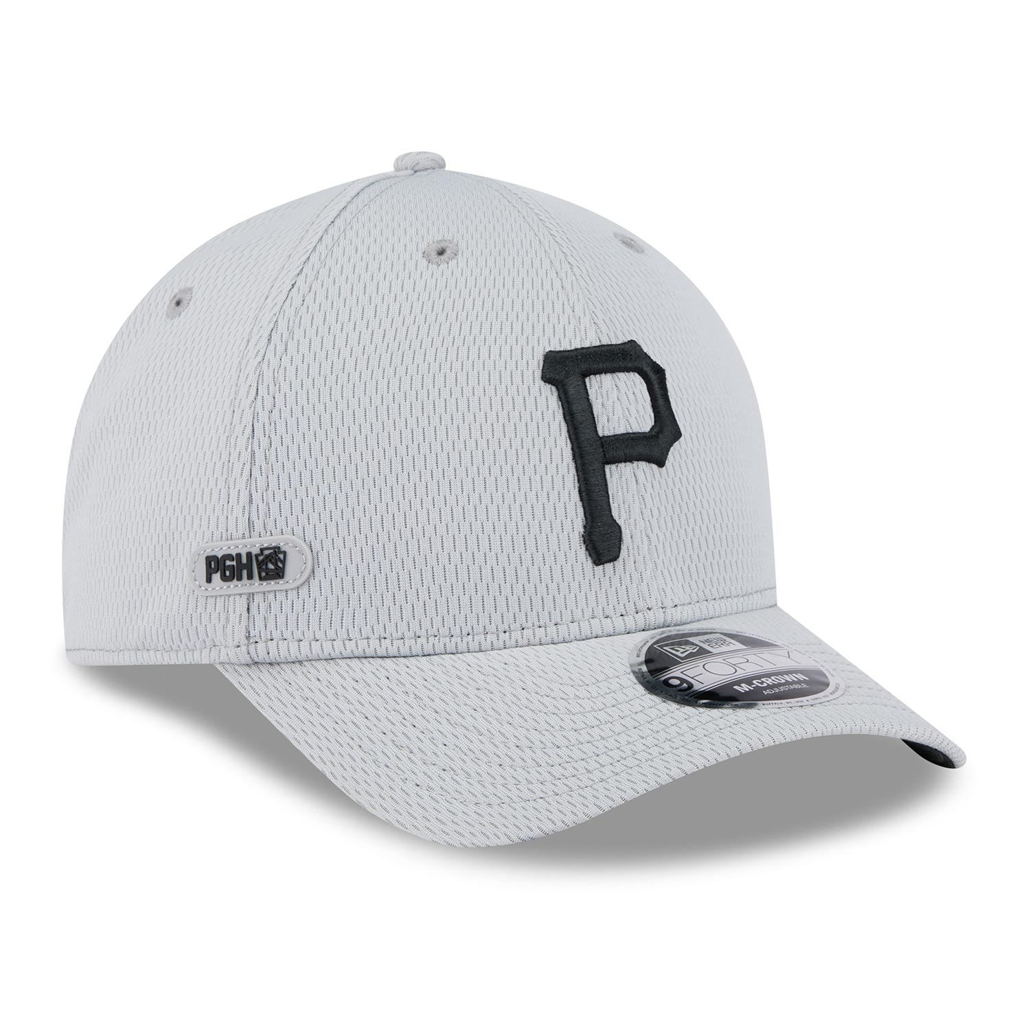 Pittsburgh Pirates 2025 MLB Clubhouse 9FORTY M-Crown Snapback Cap Grau