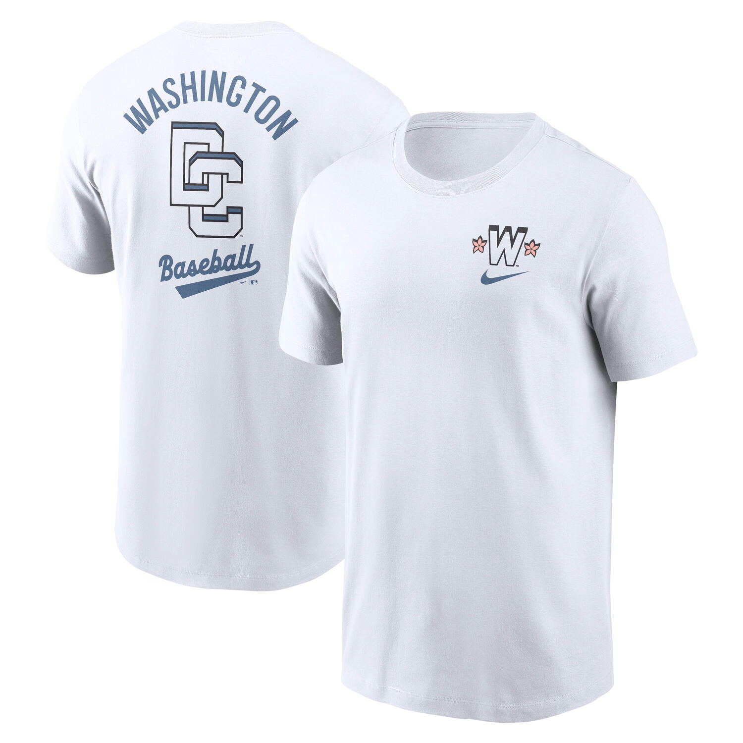 Washington Nationals City Connect 2-Hit Nike Cotton T-Shirt Weiß