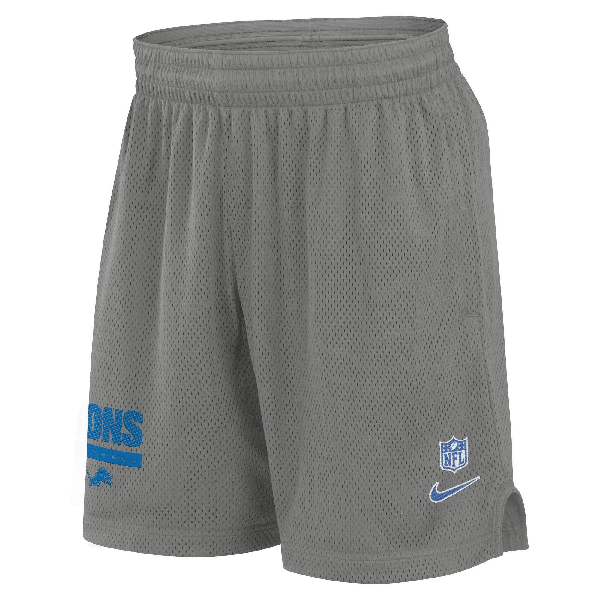 Detroit Lions 2024 NFL Sideline Mesh Nike Dri-FIT Shorts Grau
