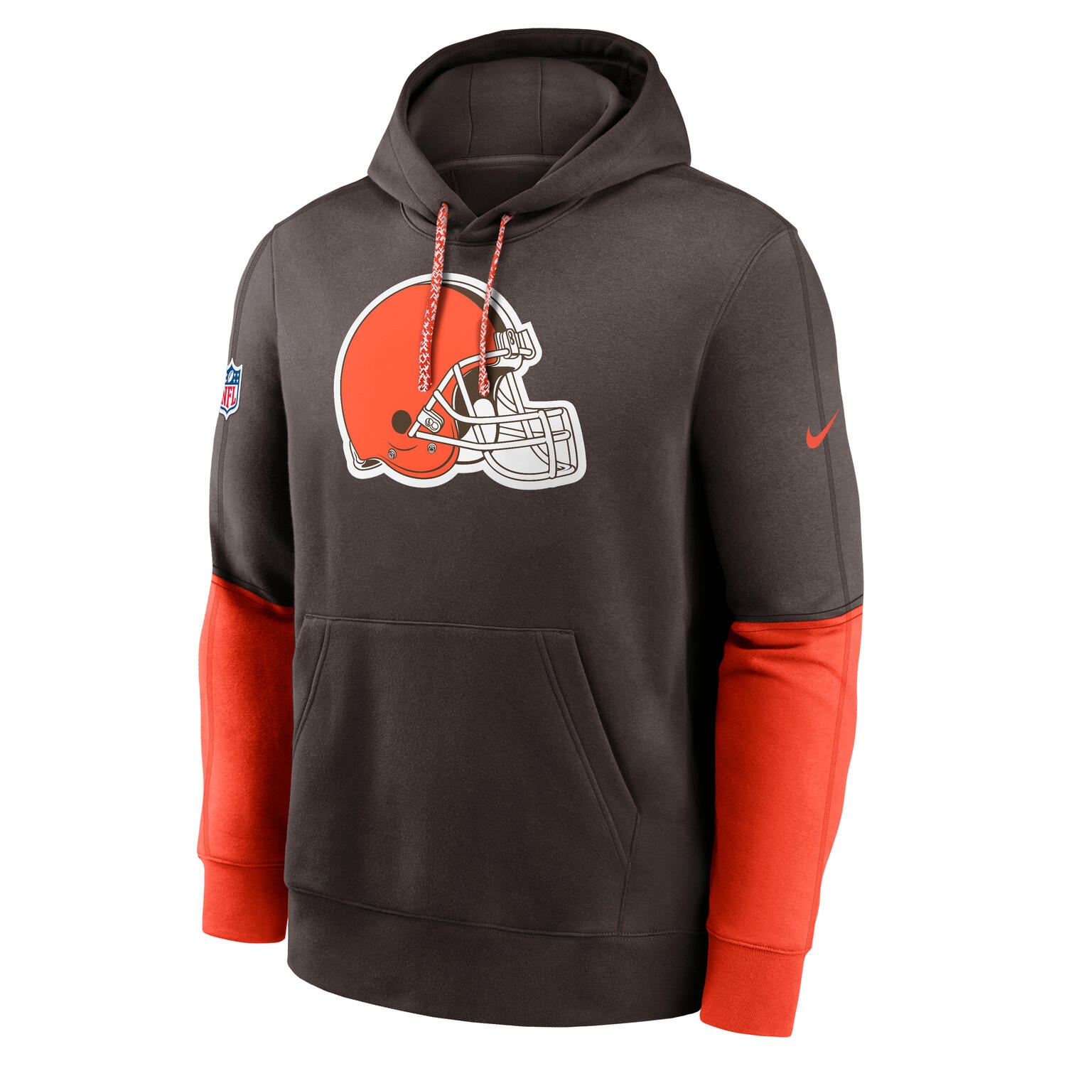 Cleveland Browns 2024 NFL Sideline Nike Club Hoodie Brown