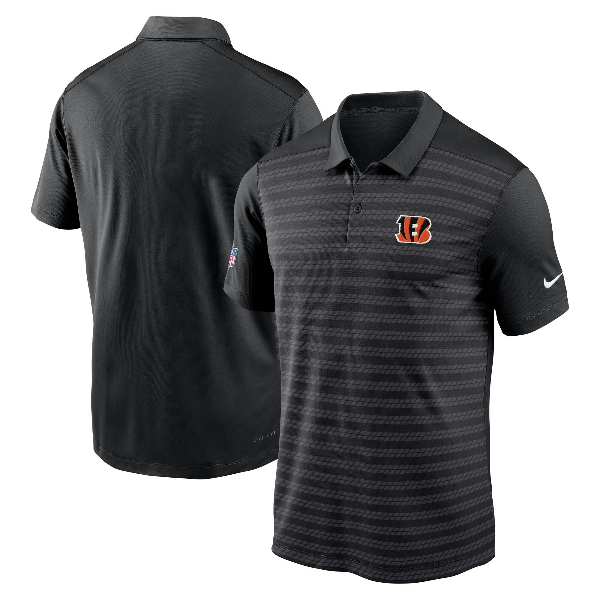 Cincinnati Bengals 2024 NFL Sideline Victory Nike Dri-FIT Poloshirt Schwarz