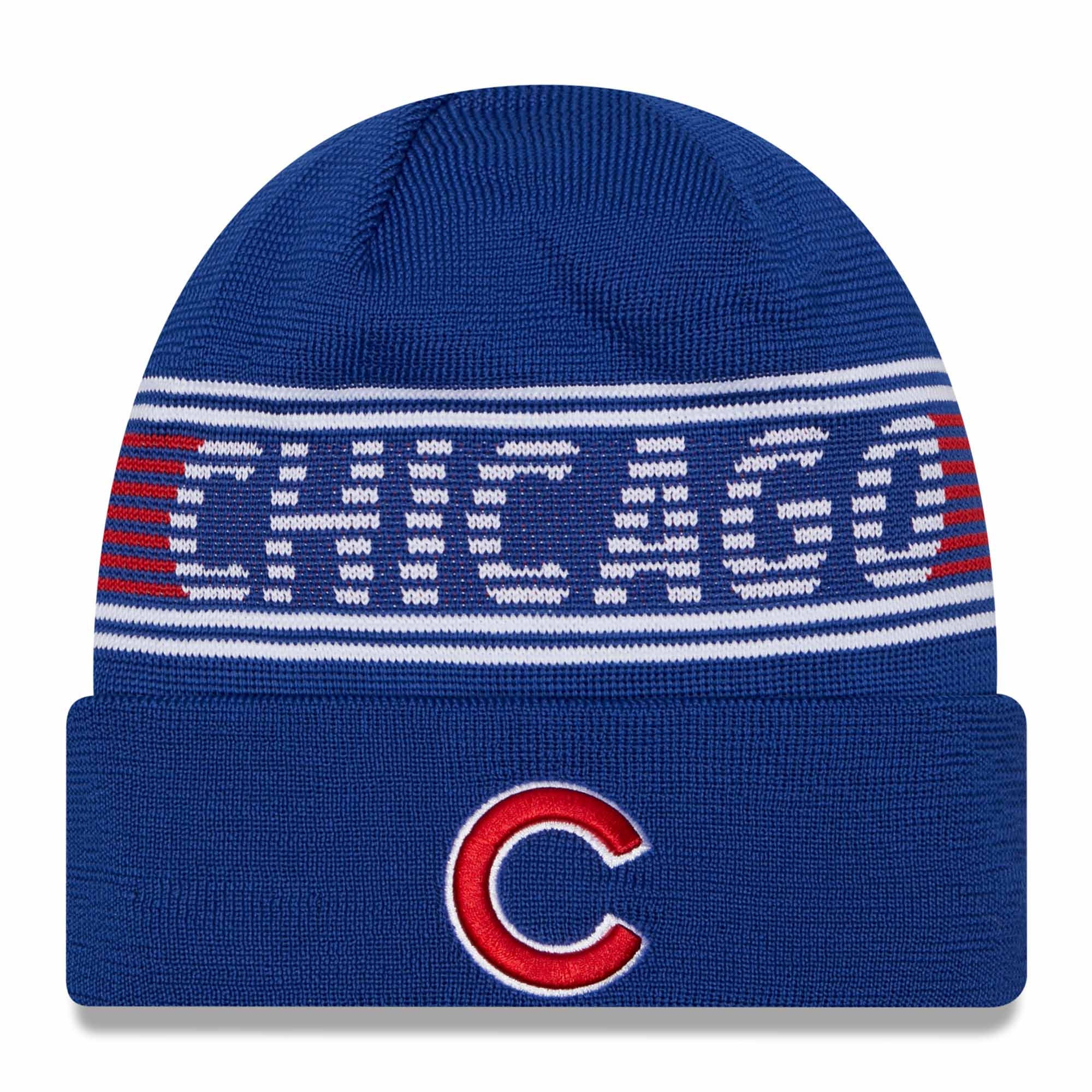 Chicago Cubs Authentic 2024 MLB Clubhouse New Era Beanie Knit