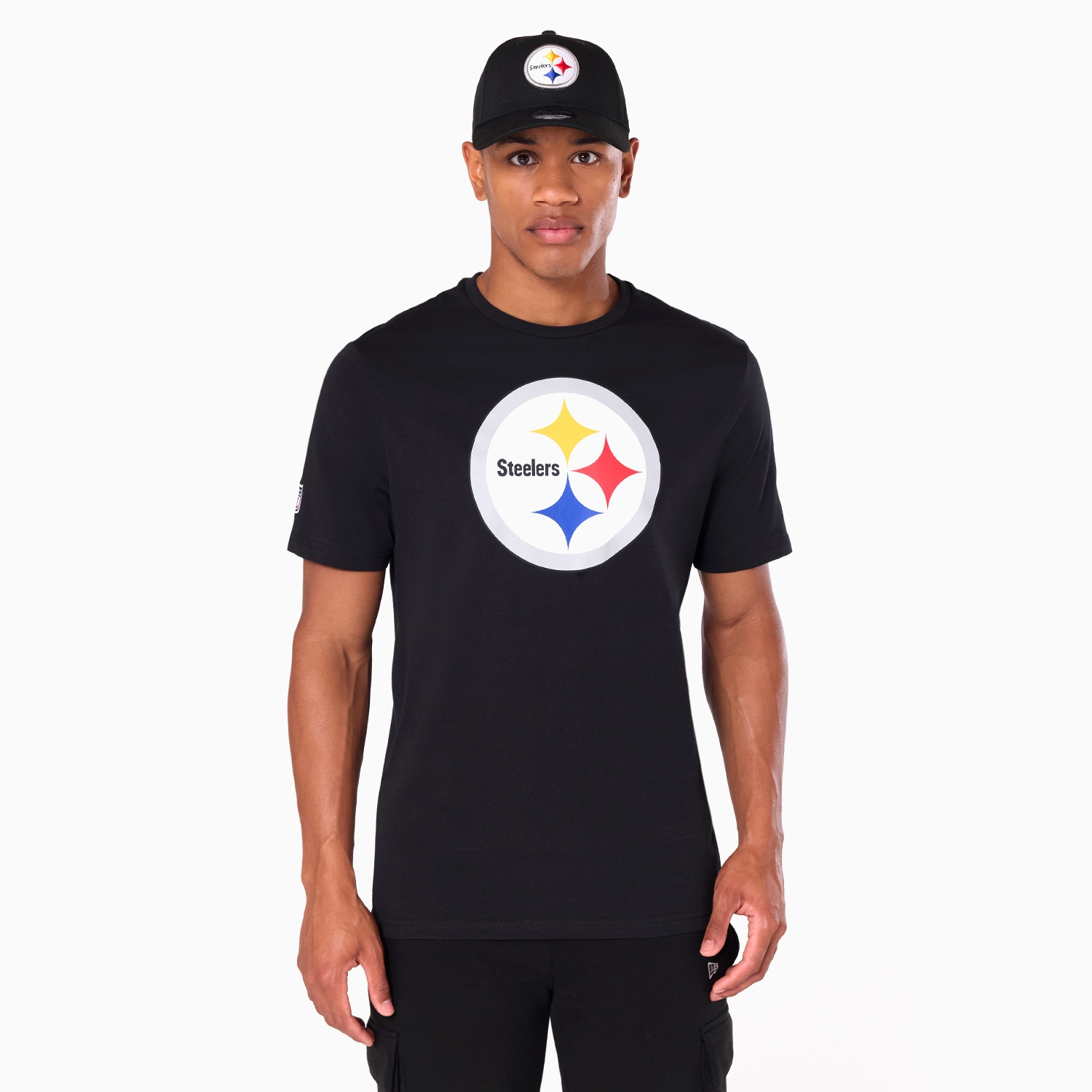 Pittsburgh Steelers Team Logo Football NFL T-Shirt Schwarz