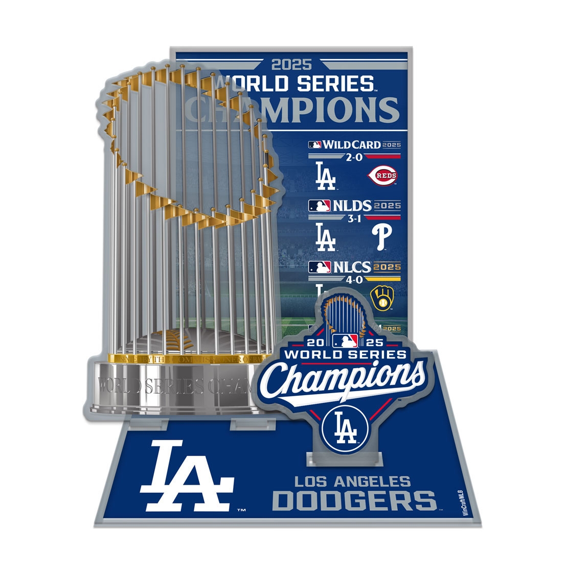 Los Angeles Dodgers 2025 World Series Champions Acryl Display