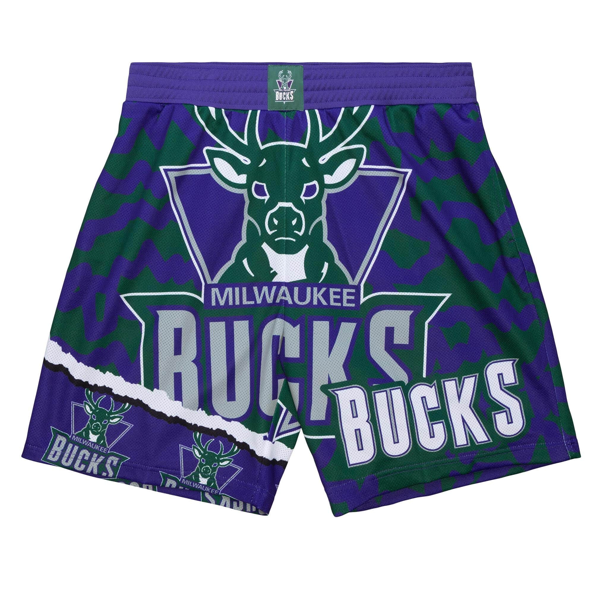 Milwaukee Bucks Mitchell & Ness Jumbotron 2.0 NBA Shorts