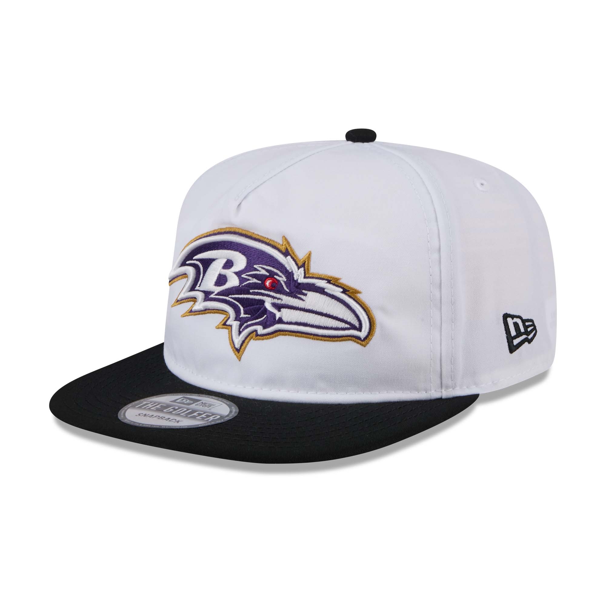 Baltimore Ravens 2024 NFL Training Camp New Era Golfer Snapback Cap Weiß