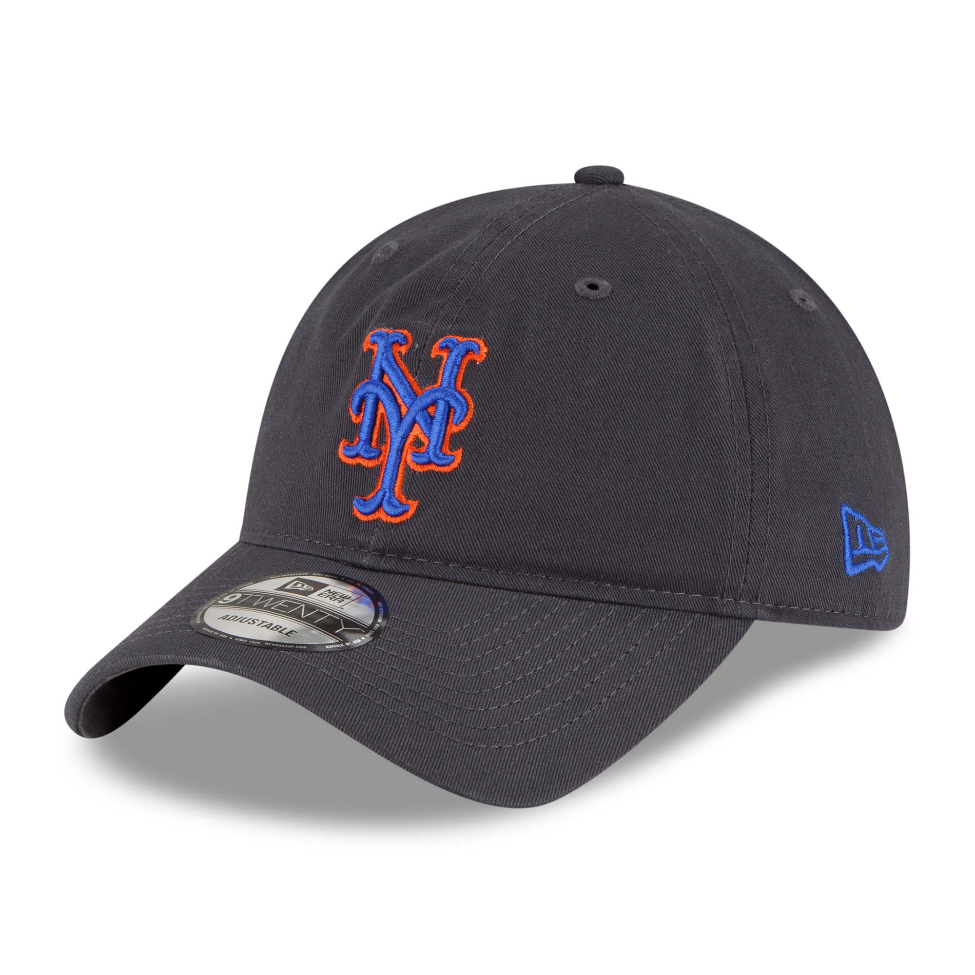 New York Mets Core Classic New Era 9TWENTY Adjustable MLB Cap Grau