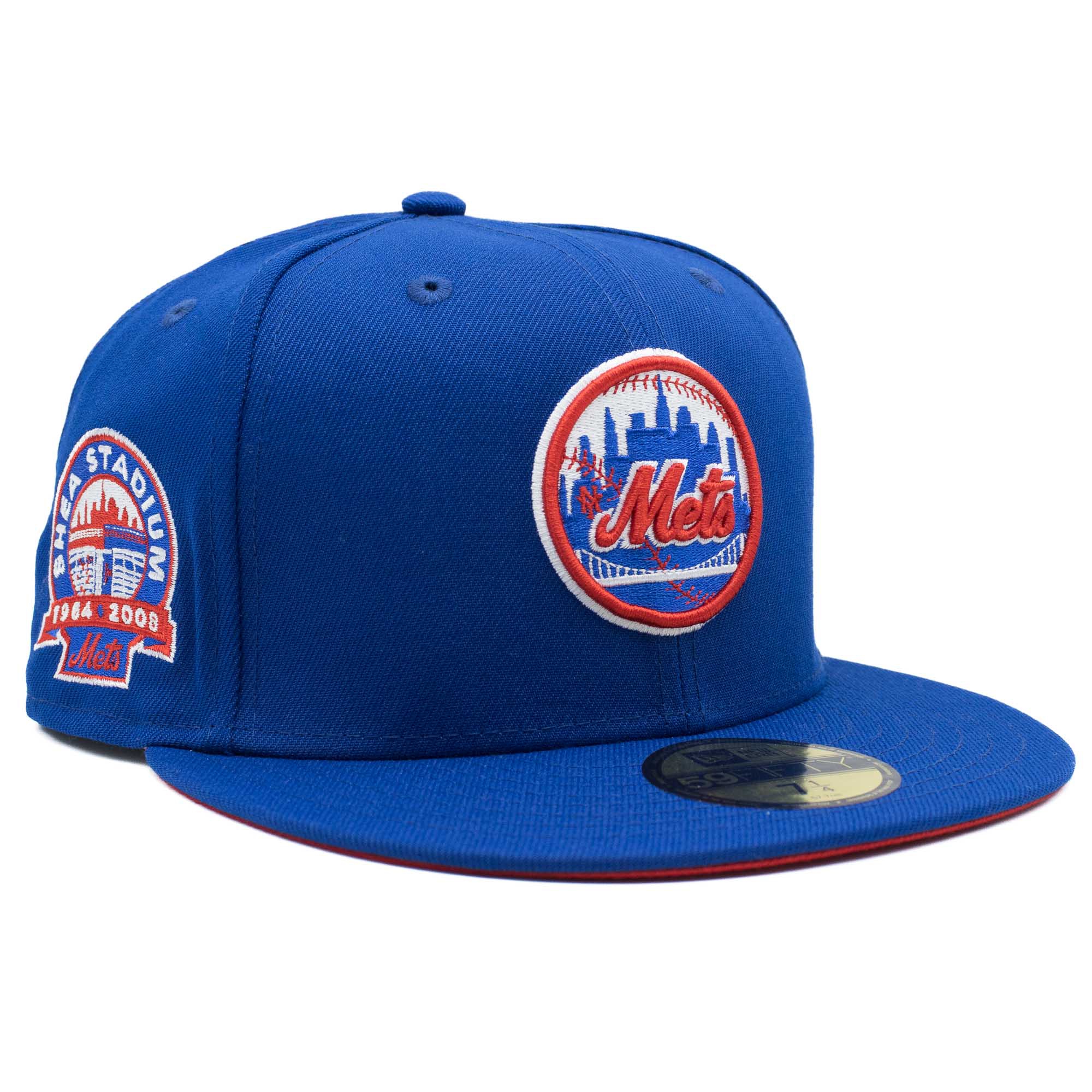 New York Mets Shea Stadium Cooperstown New Era 59FIFTY Fitted MLB Cap Blau
