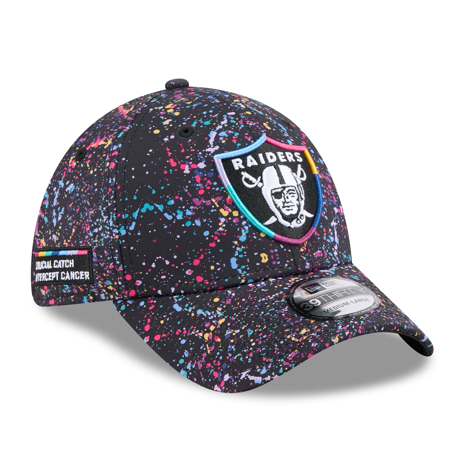 Las Vegas Raiders 2025 NFL Crucial Catch 39THIRTY Flex Cap