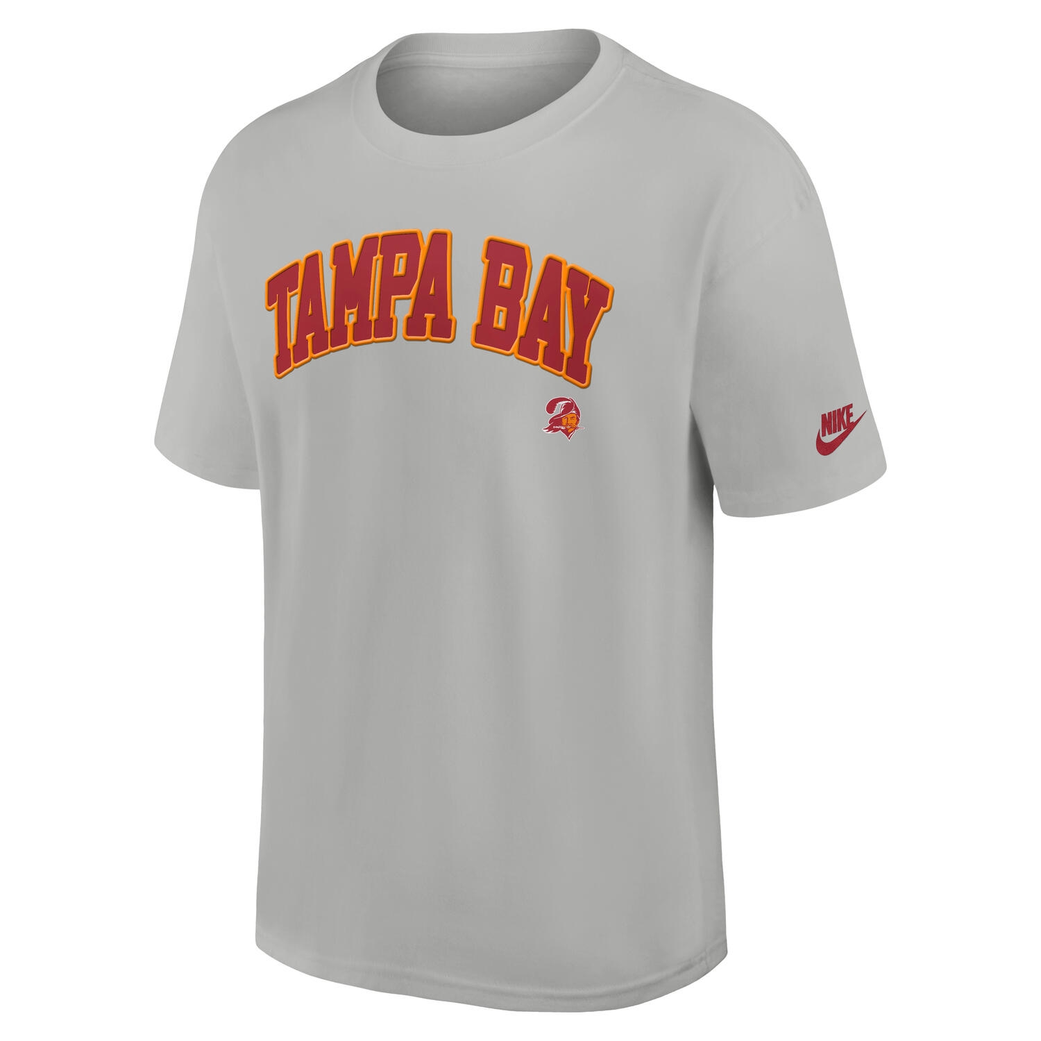Tampa Bay Buccaneers Wordmark Nike Max 90 NFL T-Shirt Gray