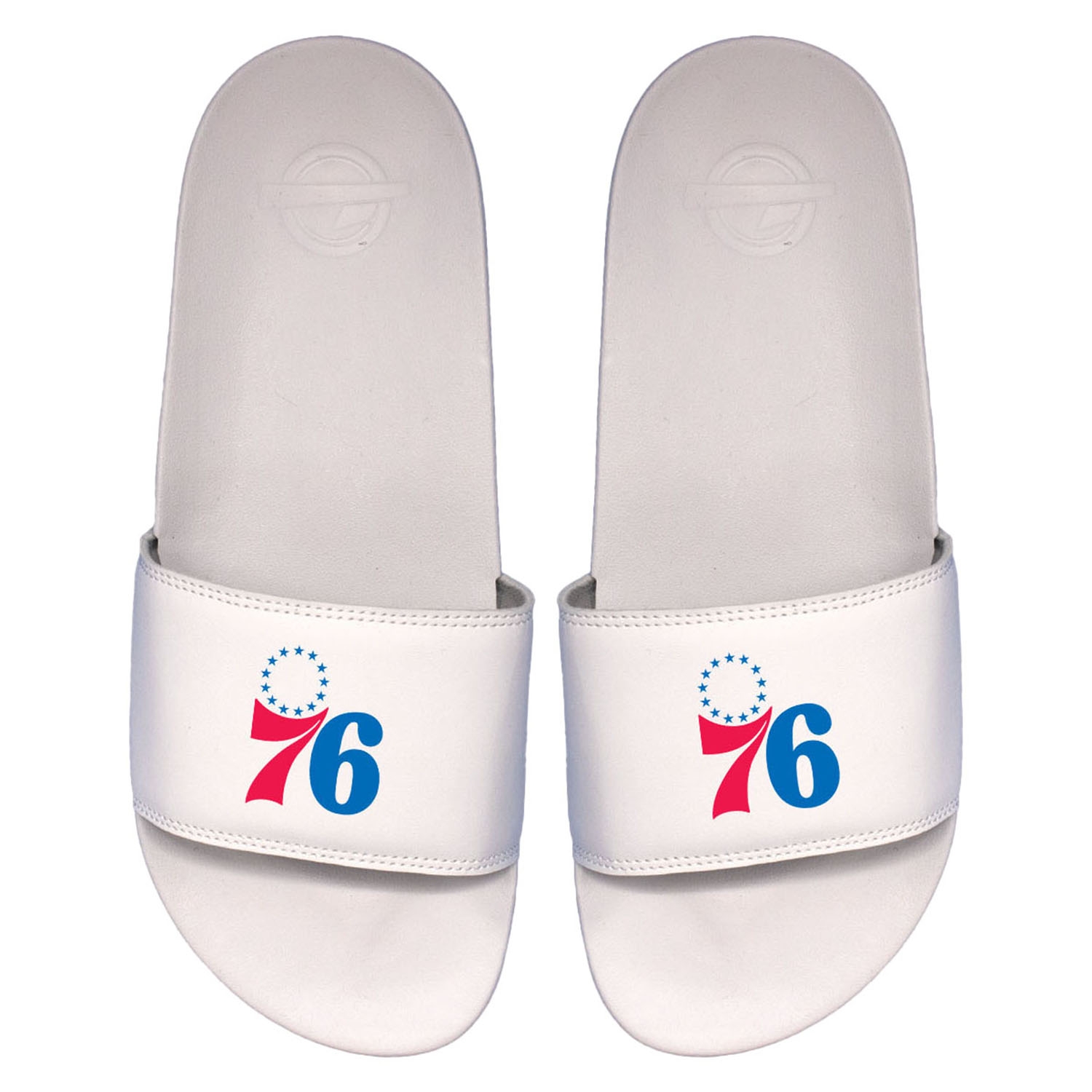 Philadelphia 76ers Primary Logo ISlide NBA Slipper Badelatschen Weiß