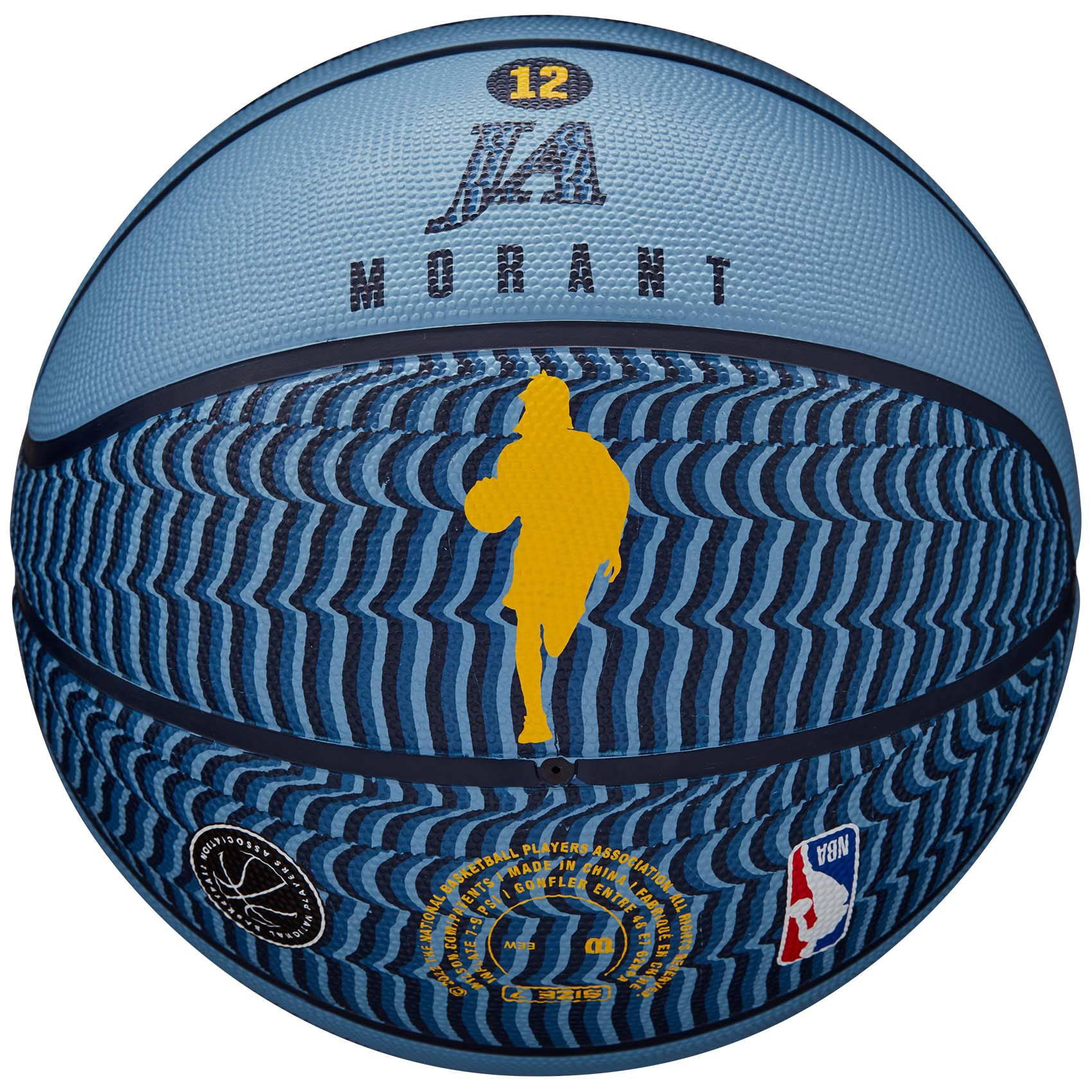 Ja Morant Memphis Grizzlies NBA Icon Outdoor Basketball (Size 7)