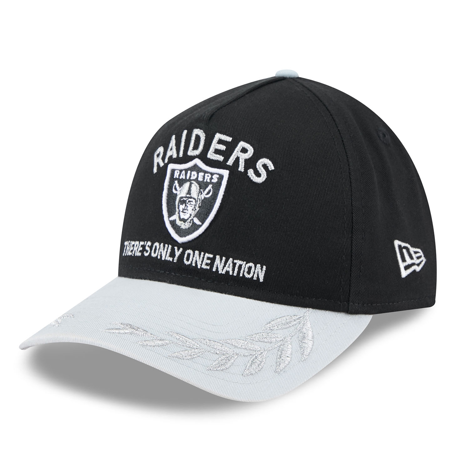 Las Vegas Raiders 2025 NFL Draft 9TWENTY A-Frame Adjustable Cap Schwarz