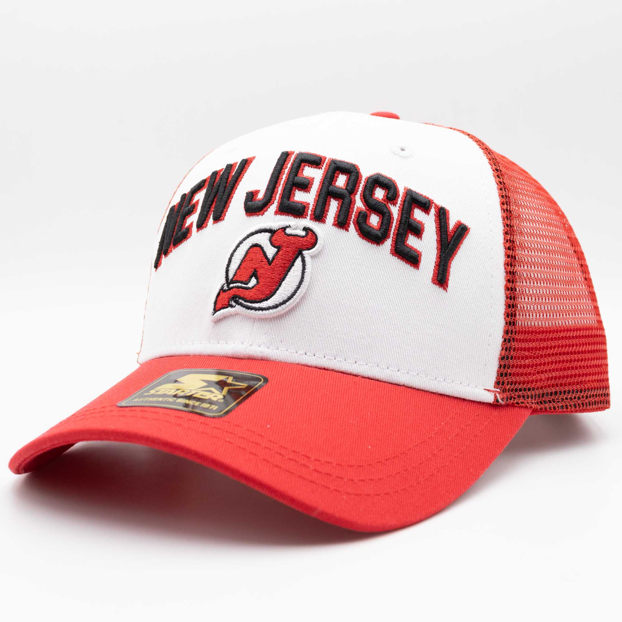 New Jersey Devils Starter Penalty NHL Trucker Cap Rot
